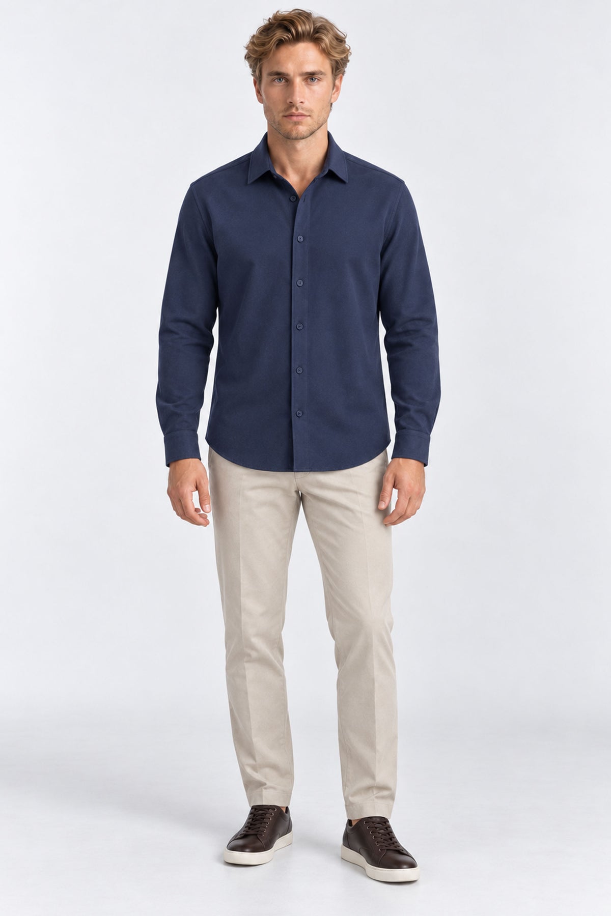 Pique Modern Executive Melange Shirt