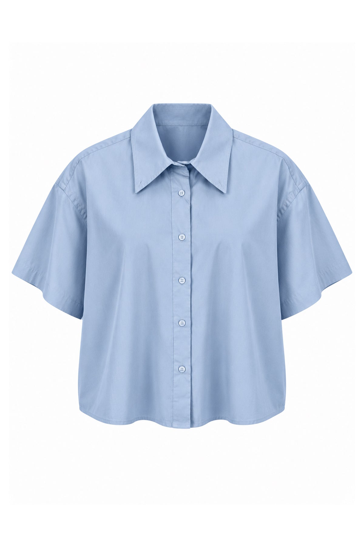 Alba Cropped Short Sleeve Women Shirt