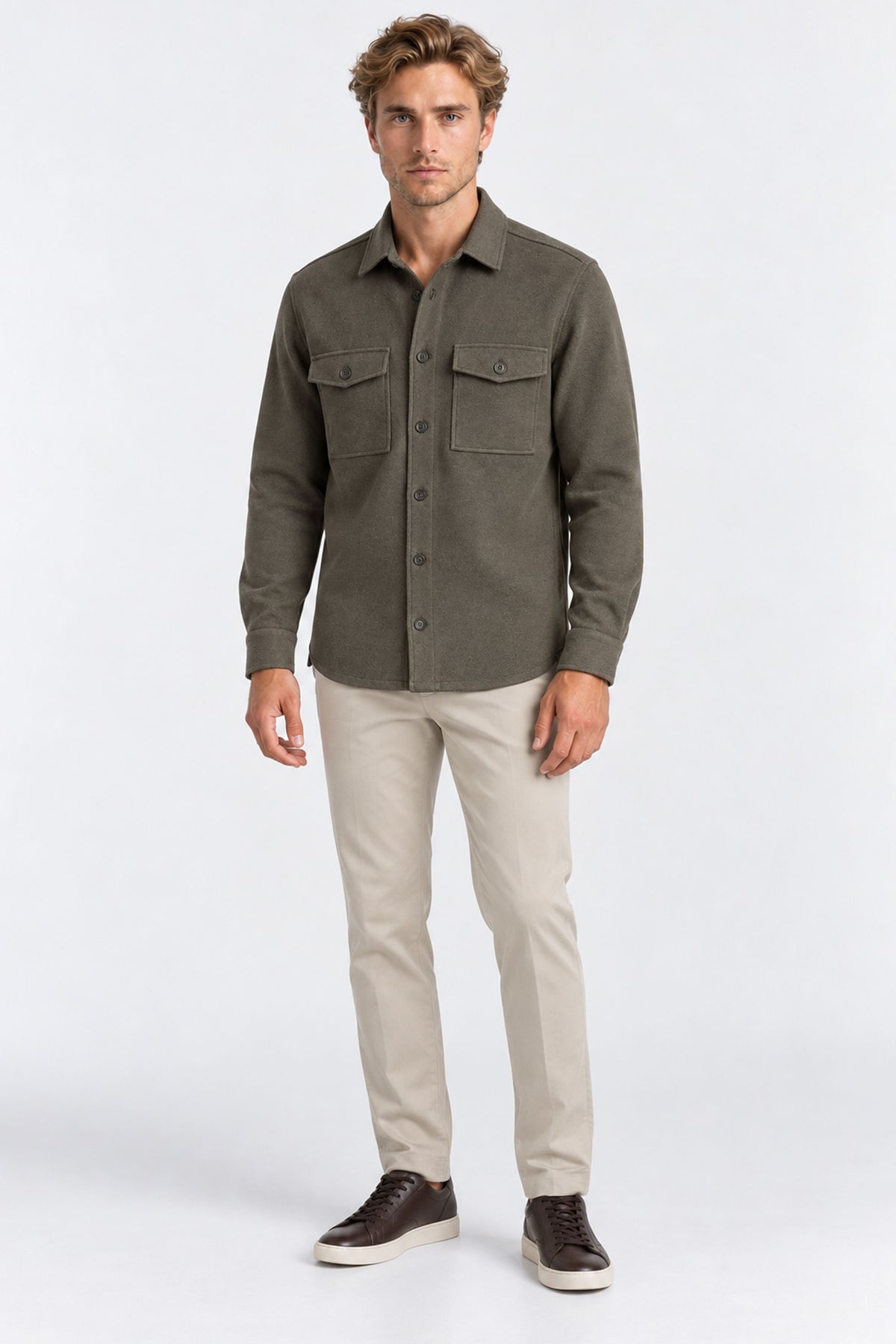 Ribas Button-Front Jacket With Pockets