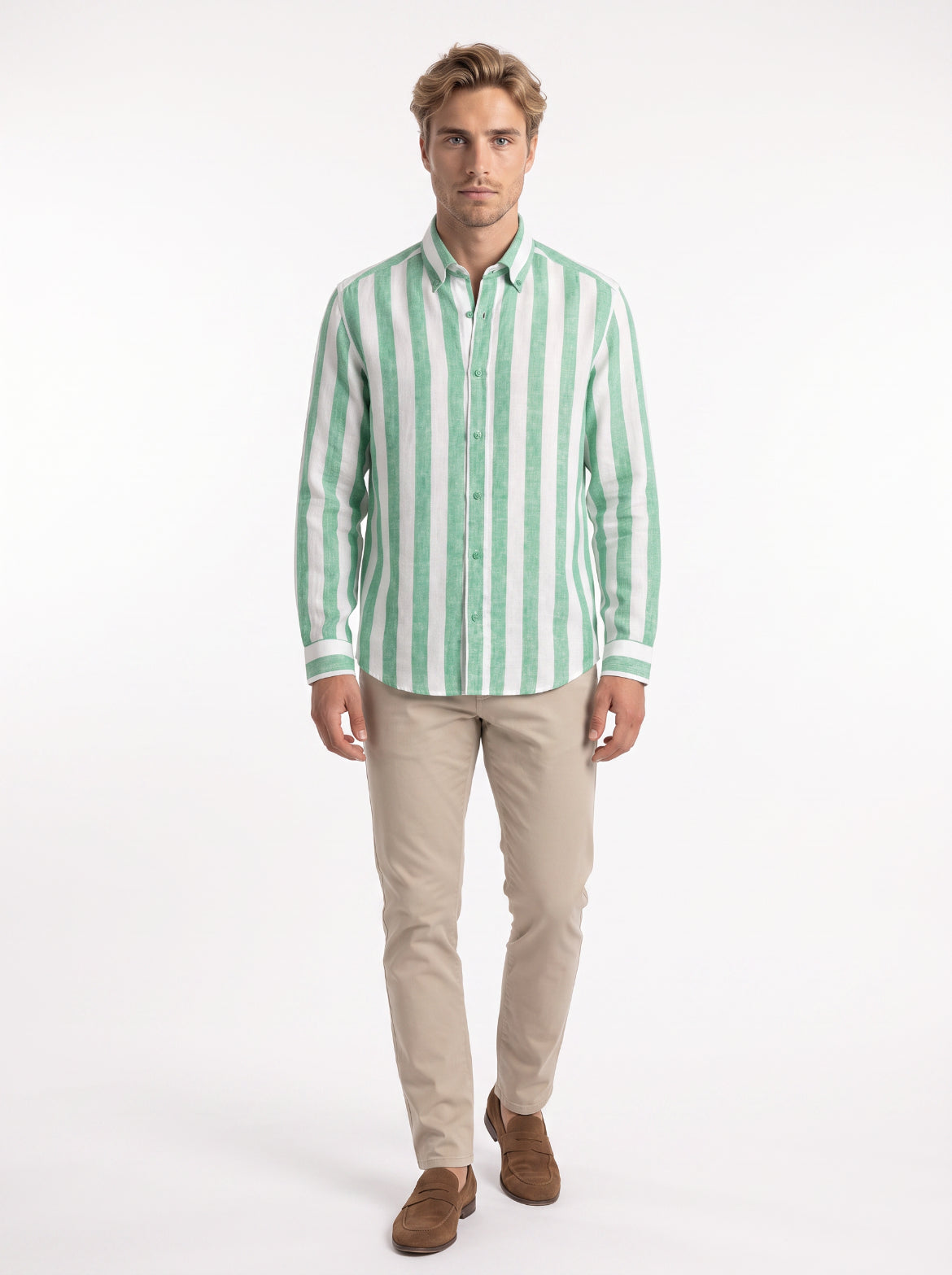 Soprano Bold Striped Long Sleeve Shirt