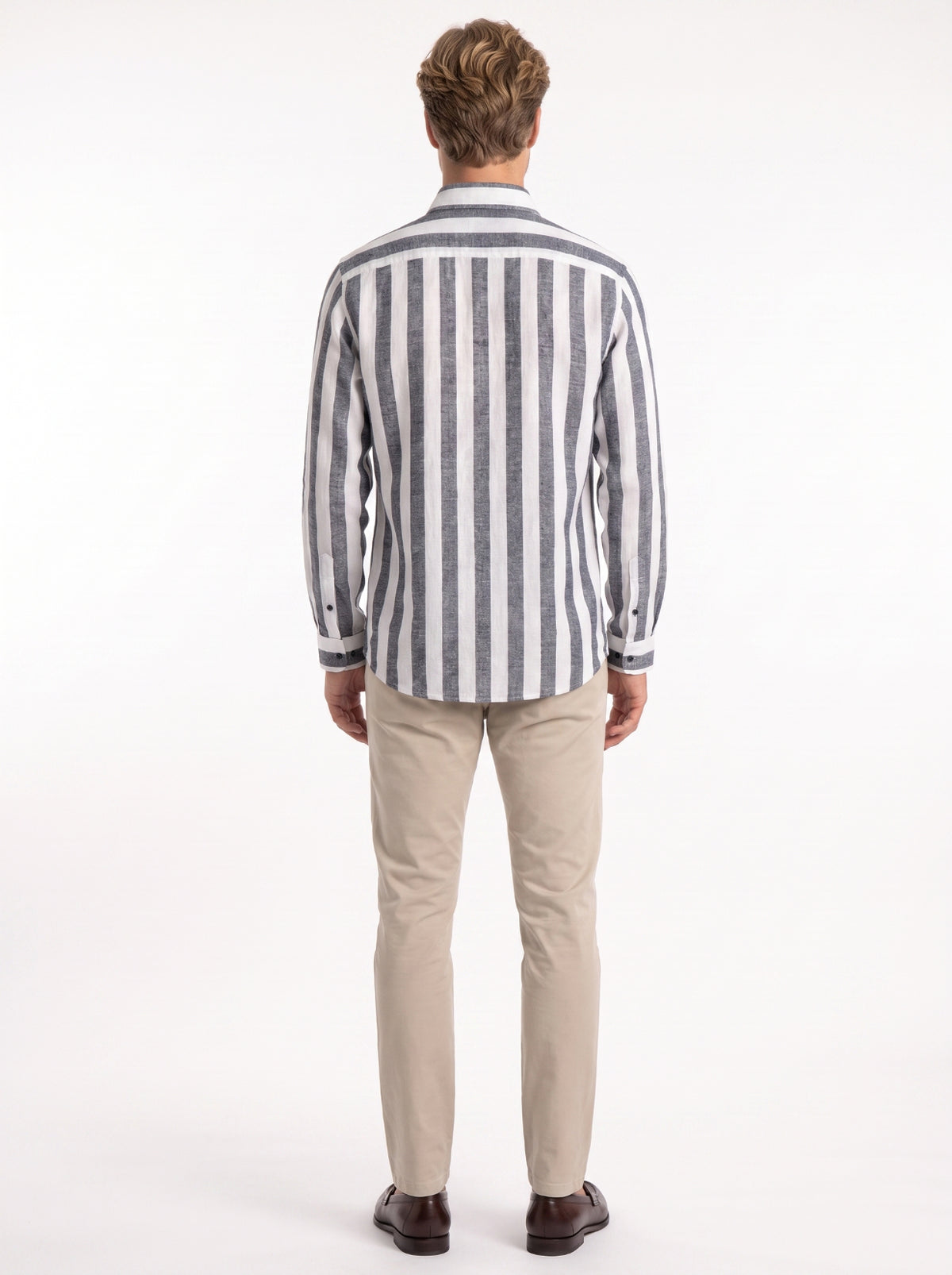 Soprano Bold Striped Long Sleeve Shirt