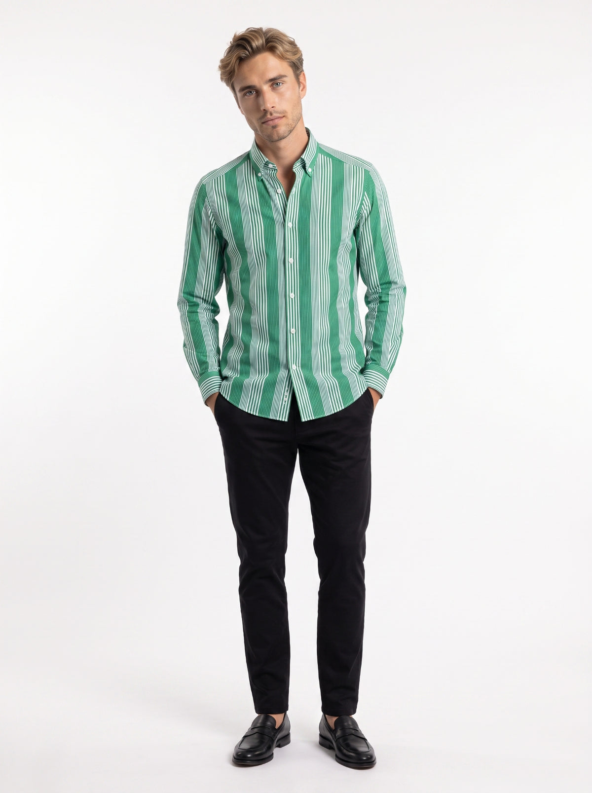 Florenzi Srtipe Long Sleeve Shirt