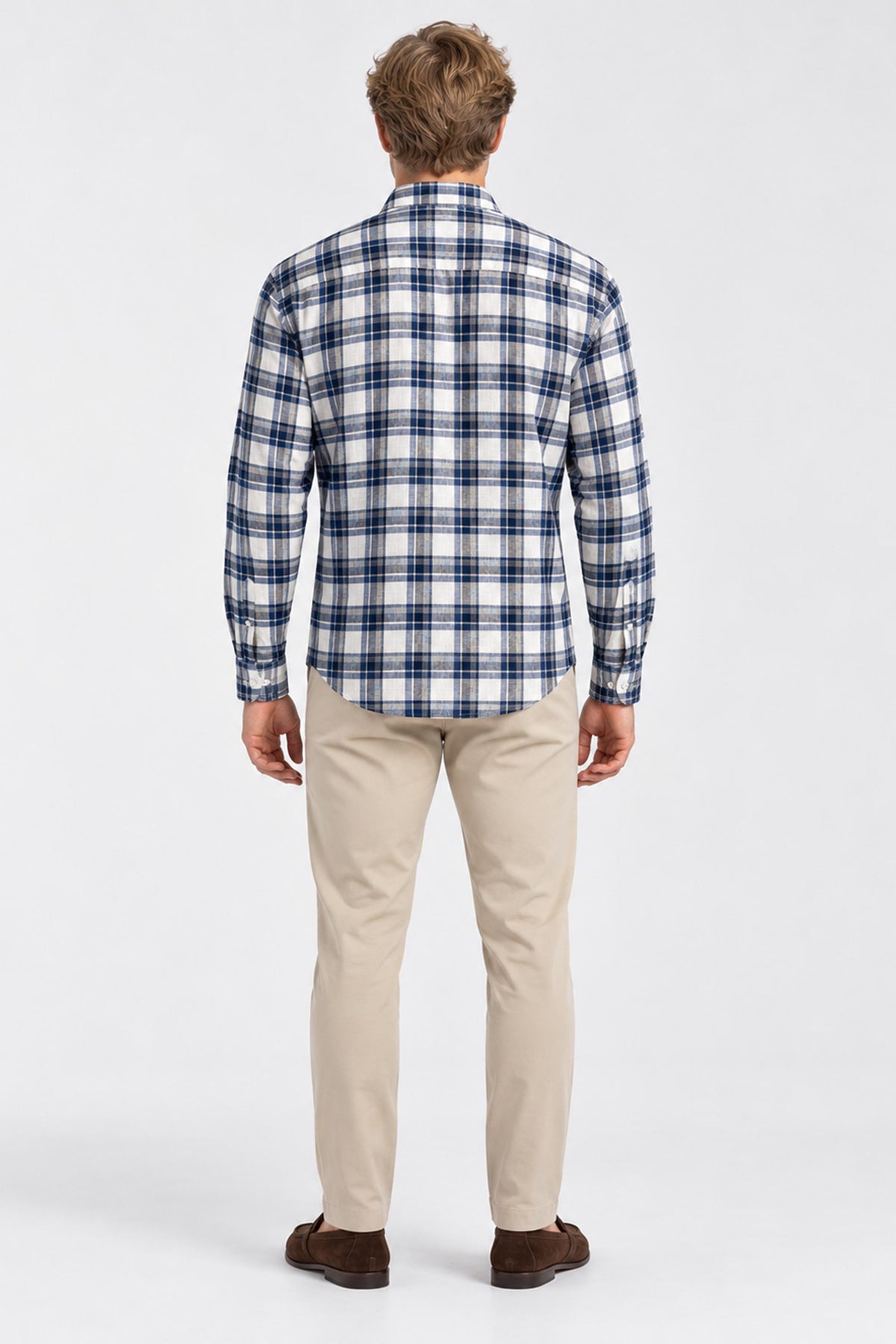 Nicolas Plaid Cotton Button-Down Shirt