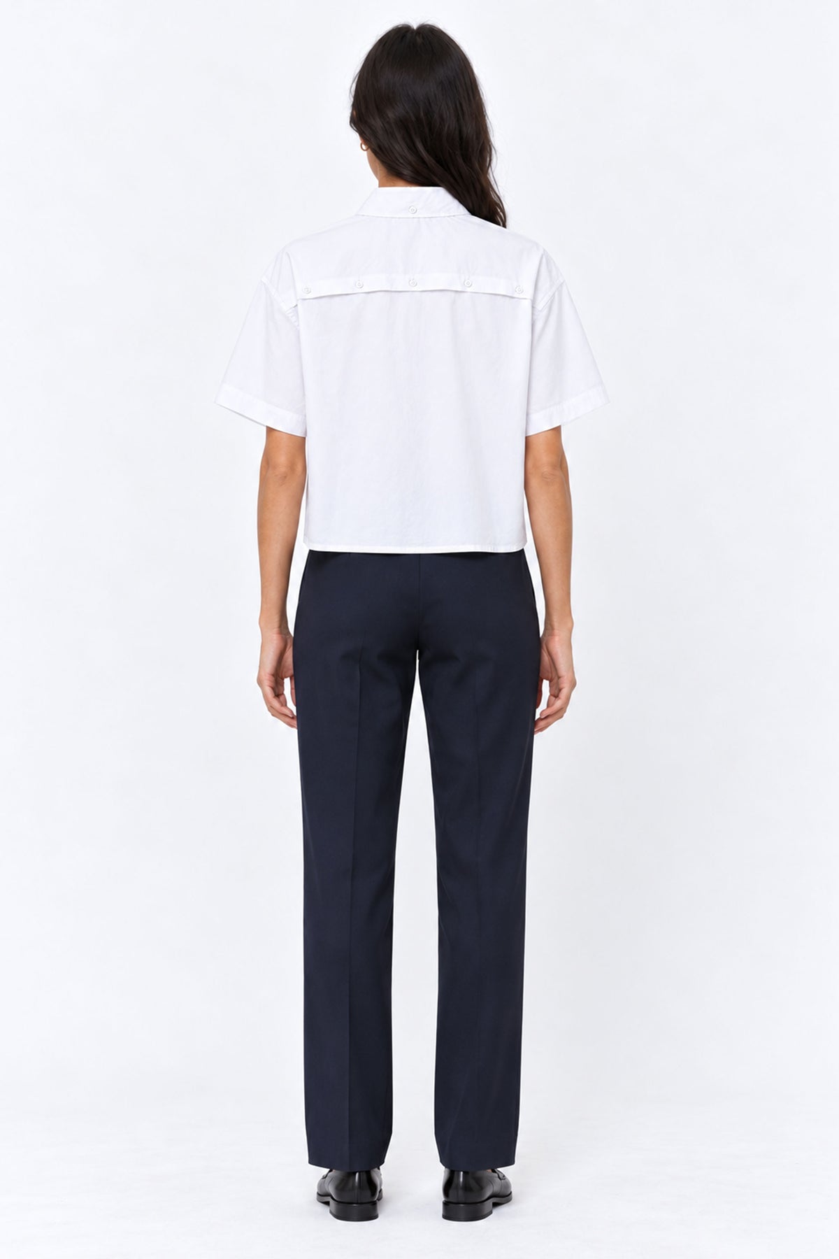 Alba Cropped Short Sleeve Women Shirt