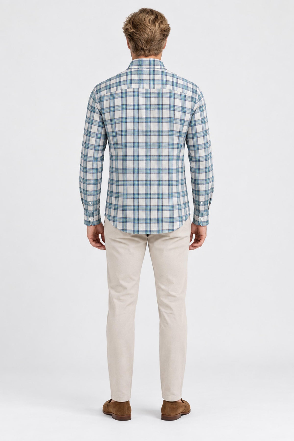 Nicolas Plaid Cotton Button-Down Shirt