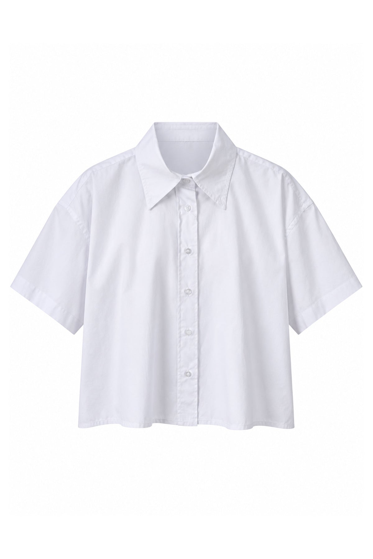 Alba Cropped Short Sleeve Women Shirt