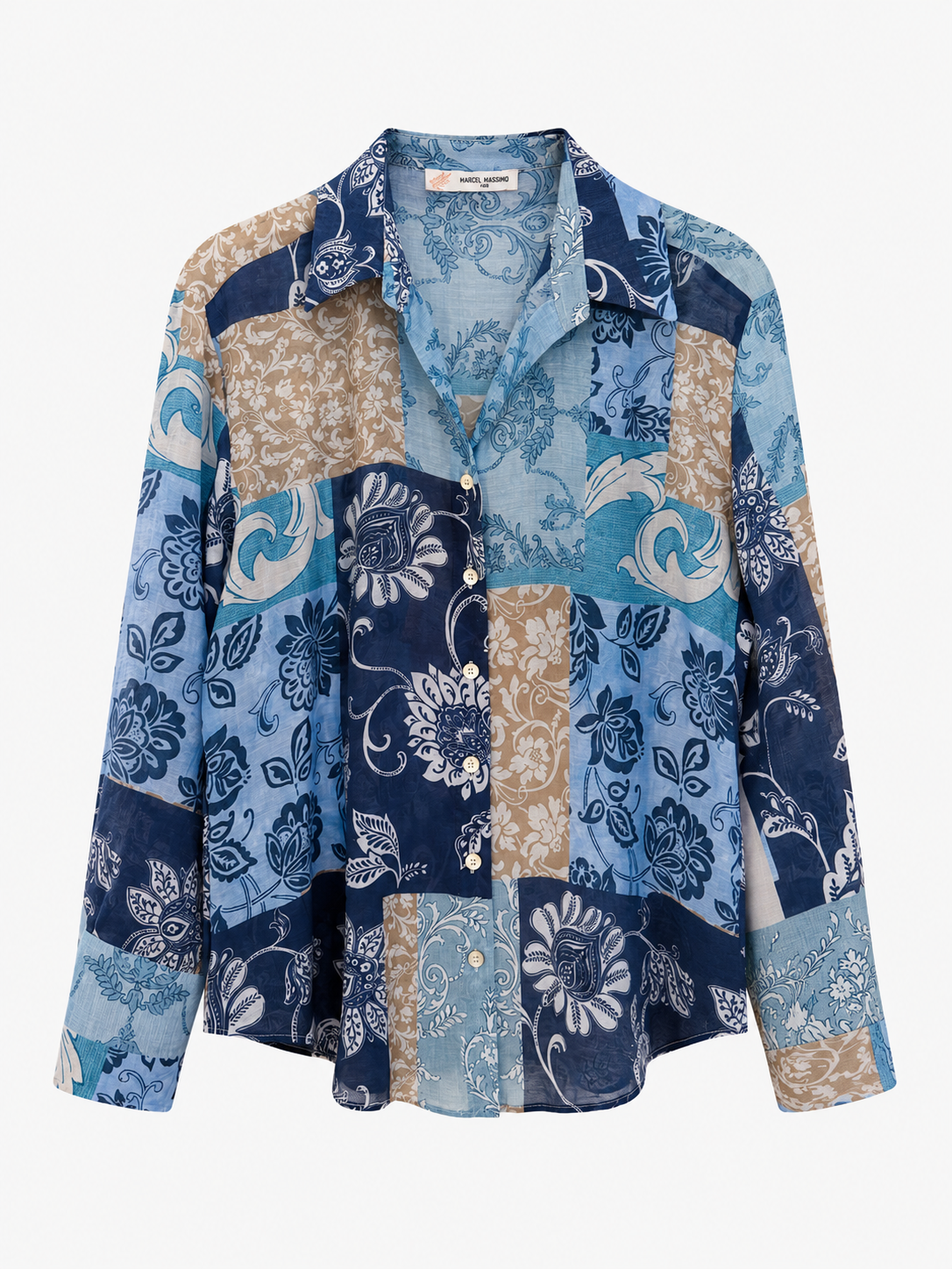 Valeria Paisley Patchwork Women Shirt