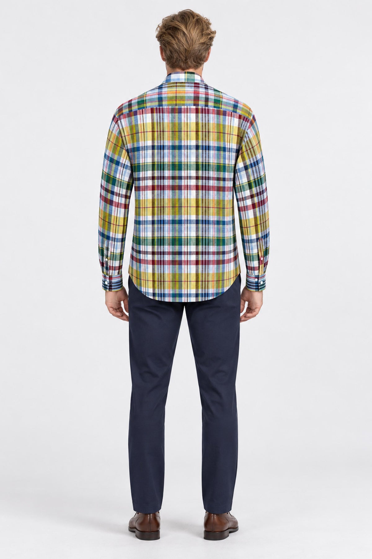 Julien Madras Long-Sleeve Pure Linen Shirt