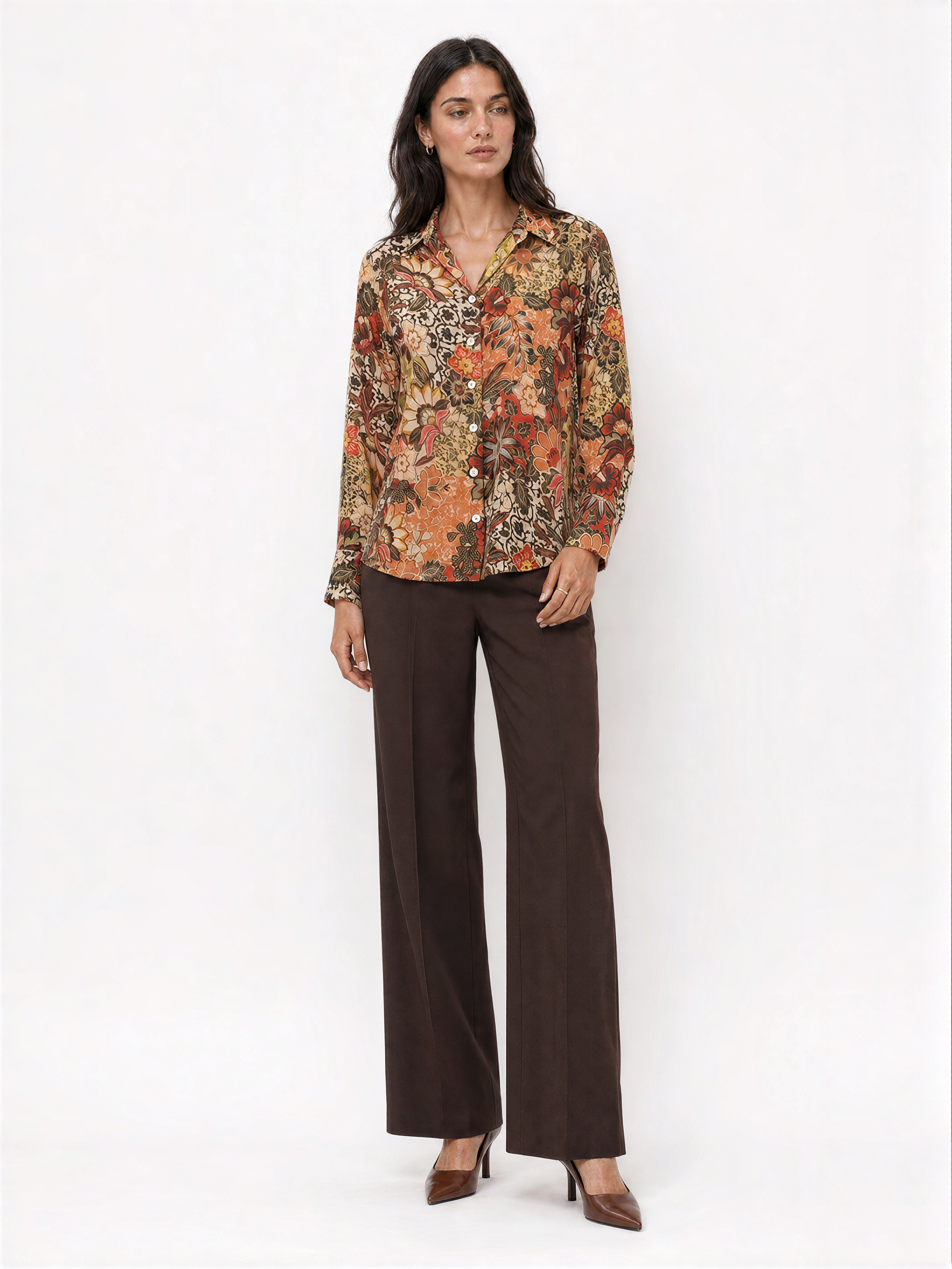 Sofia Floral Print Women Shirt