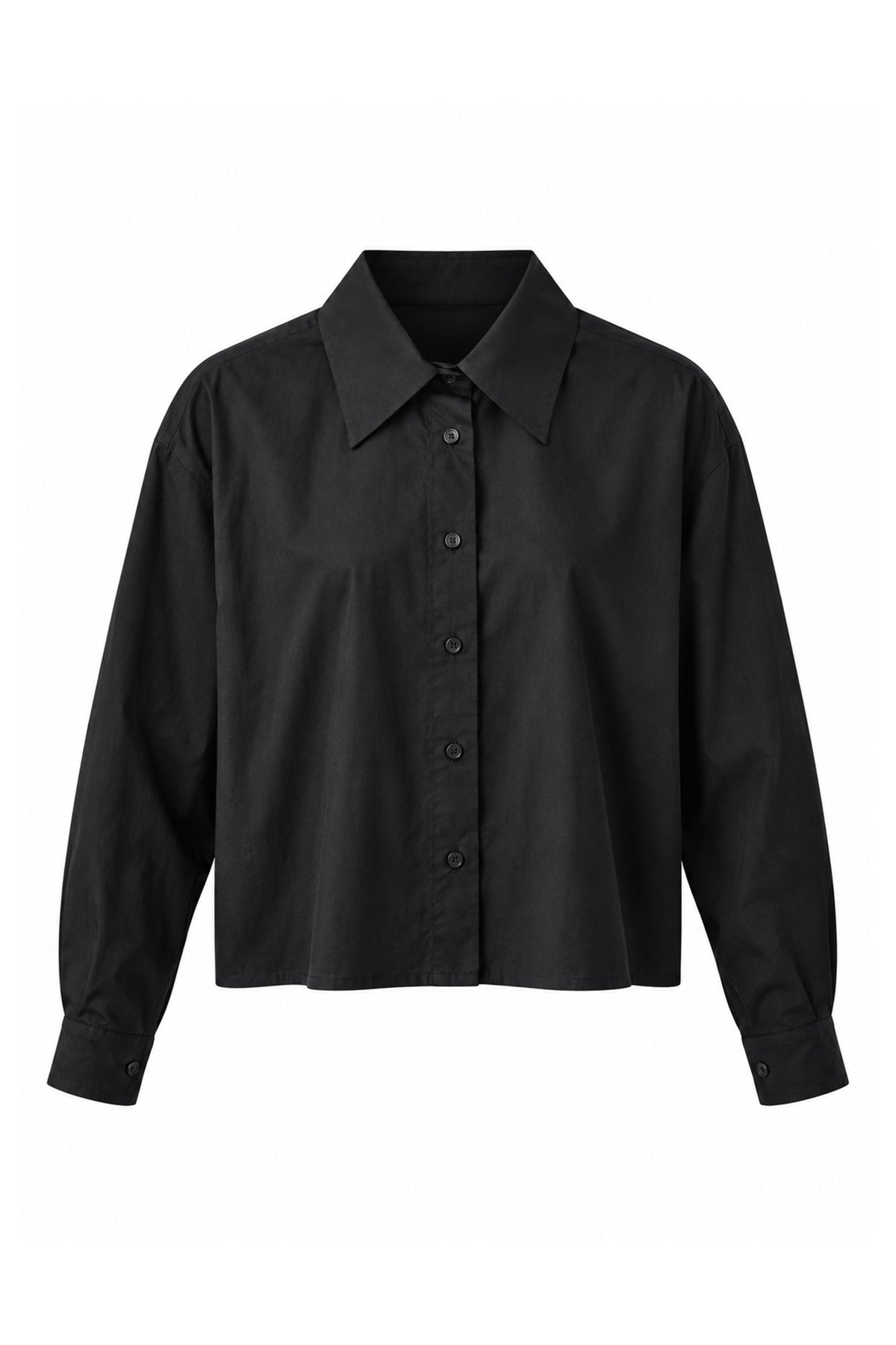 Sofia Cropped Long Sleeve Women Shirt