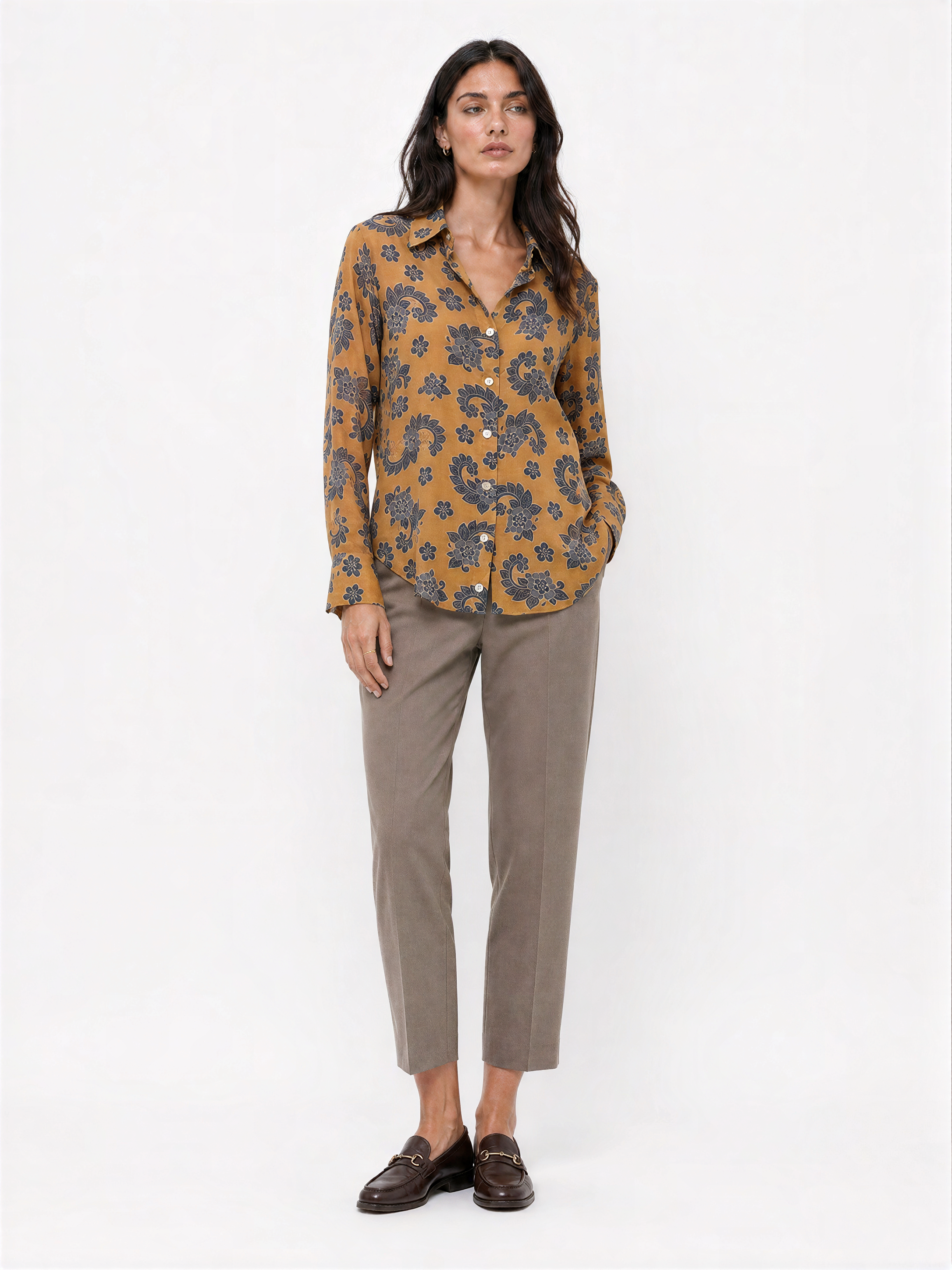 Chiara Leopard Print Women Shirt