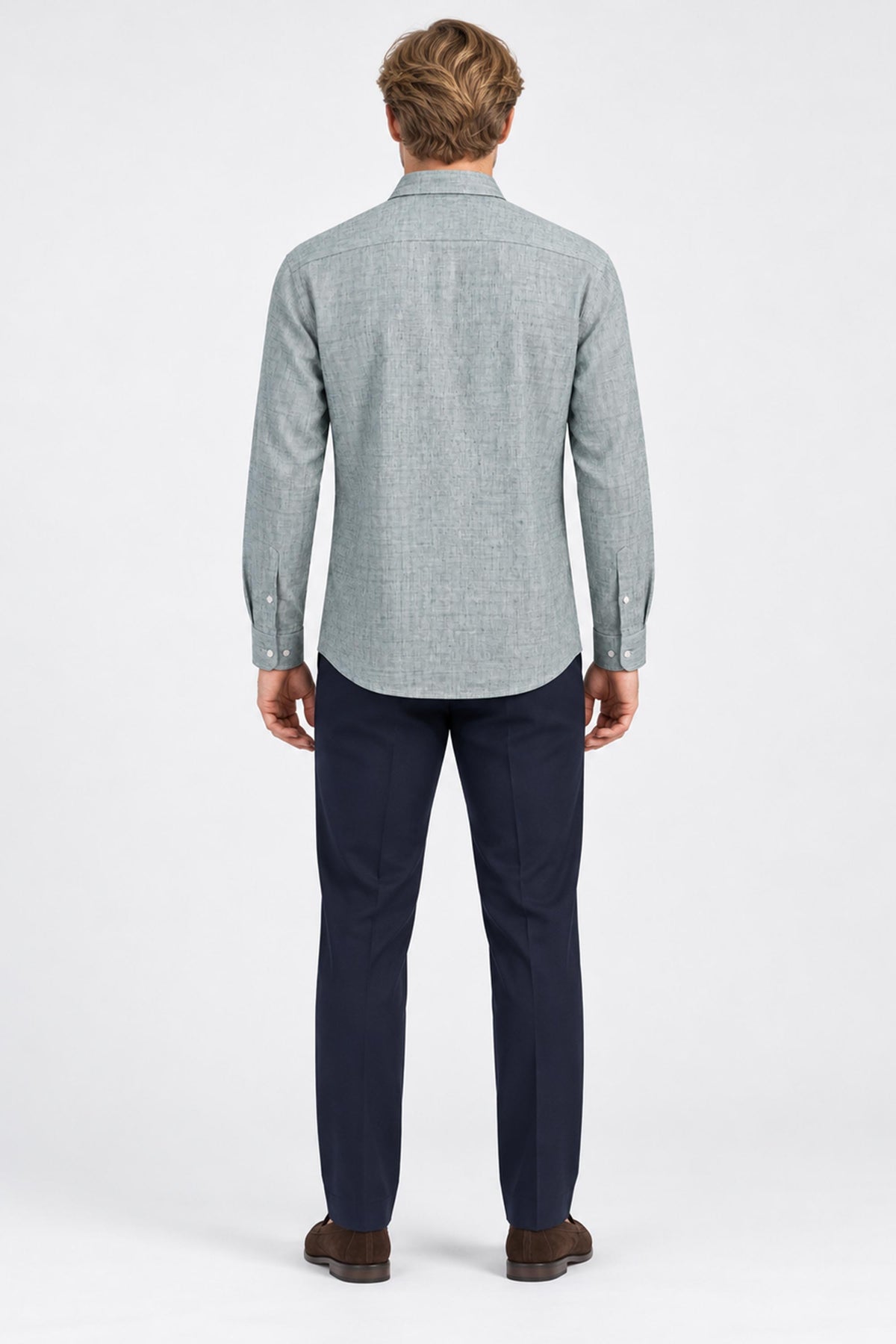 Olivier Pure Linen Long-Sleeve Shirt