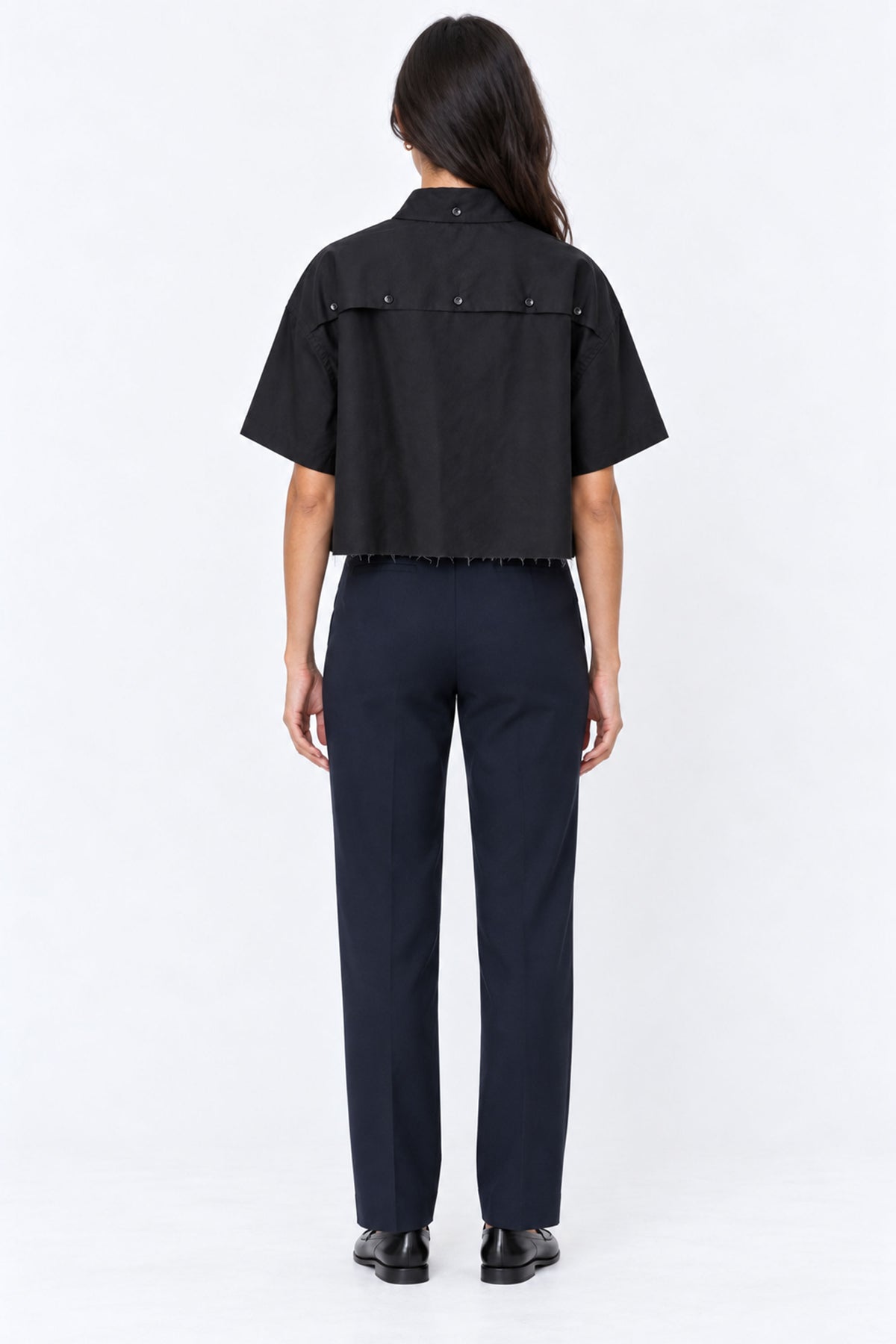 Alba Cropped Short Sleeve Women Shirt
