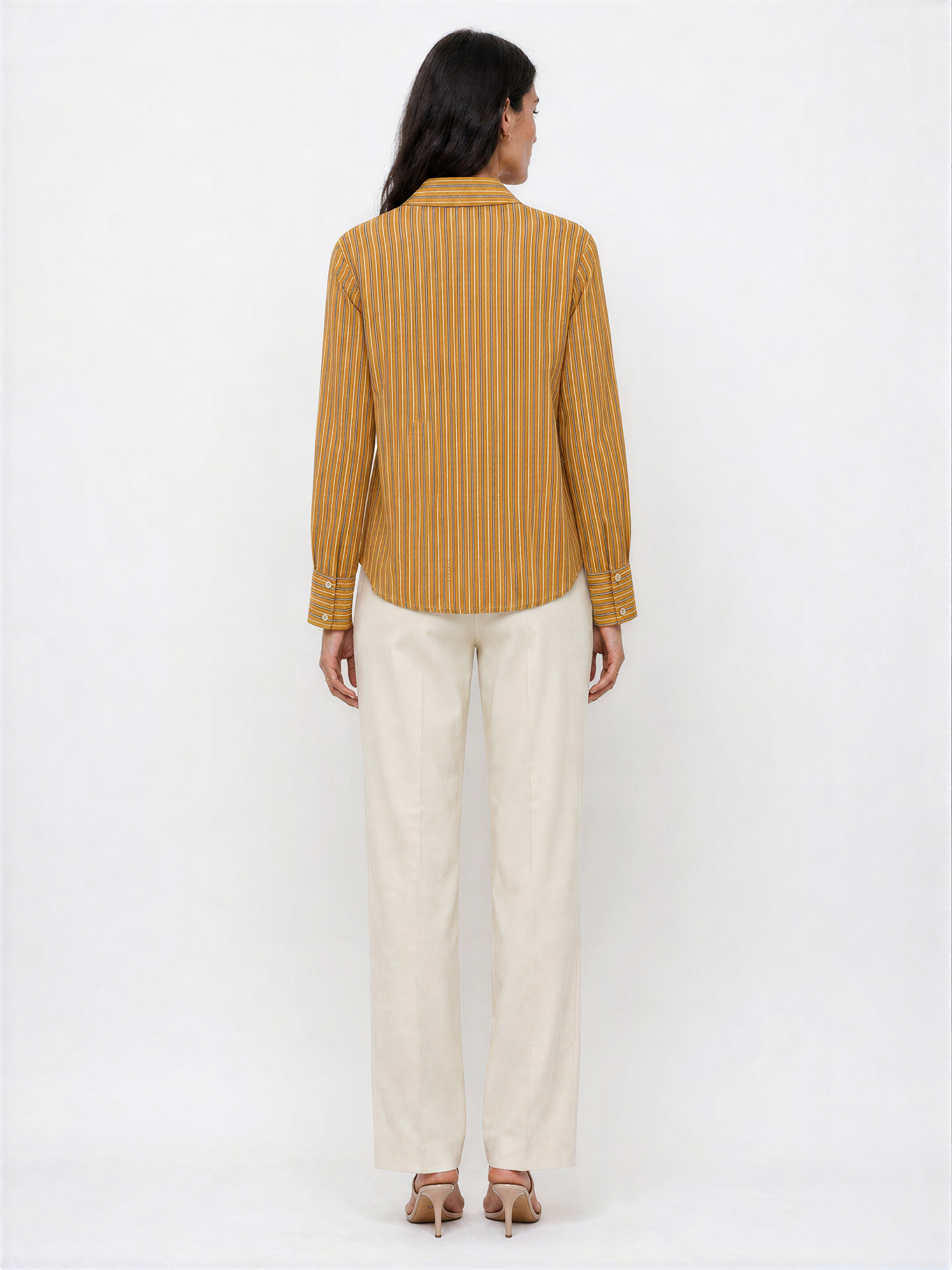 Ginevra Striped Button-Up Women Shirt