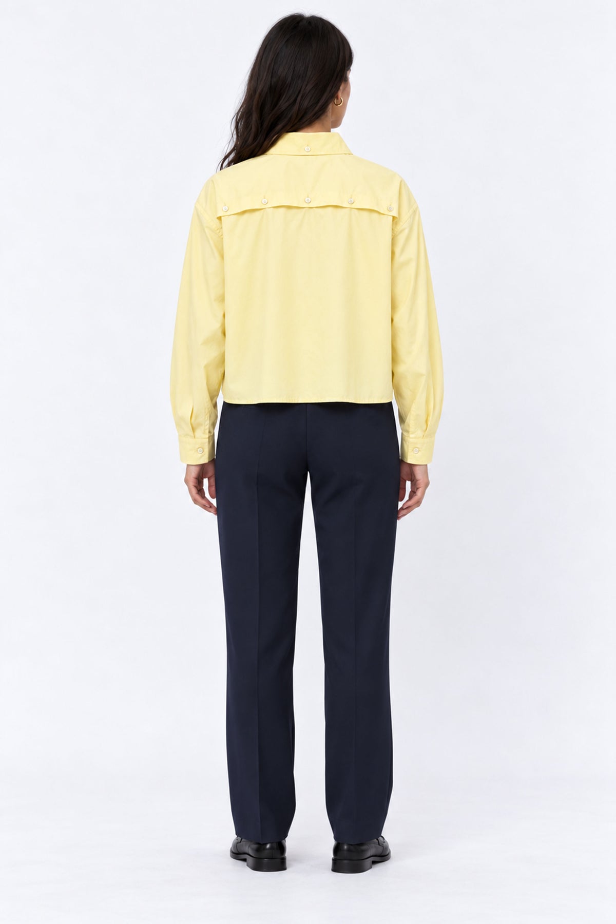 Sofia Cropped Long Sleeve Women Shirt