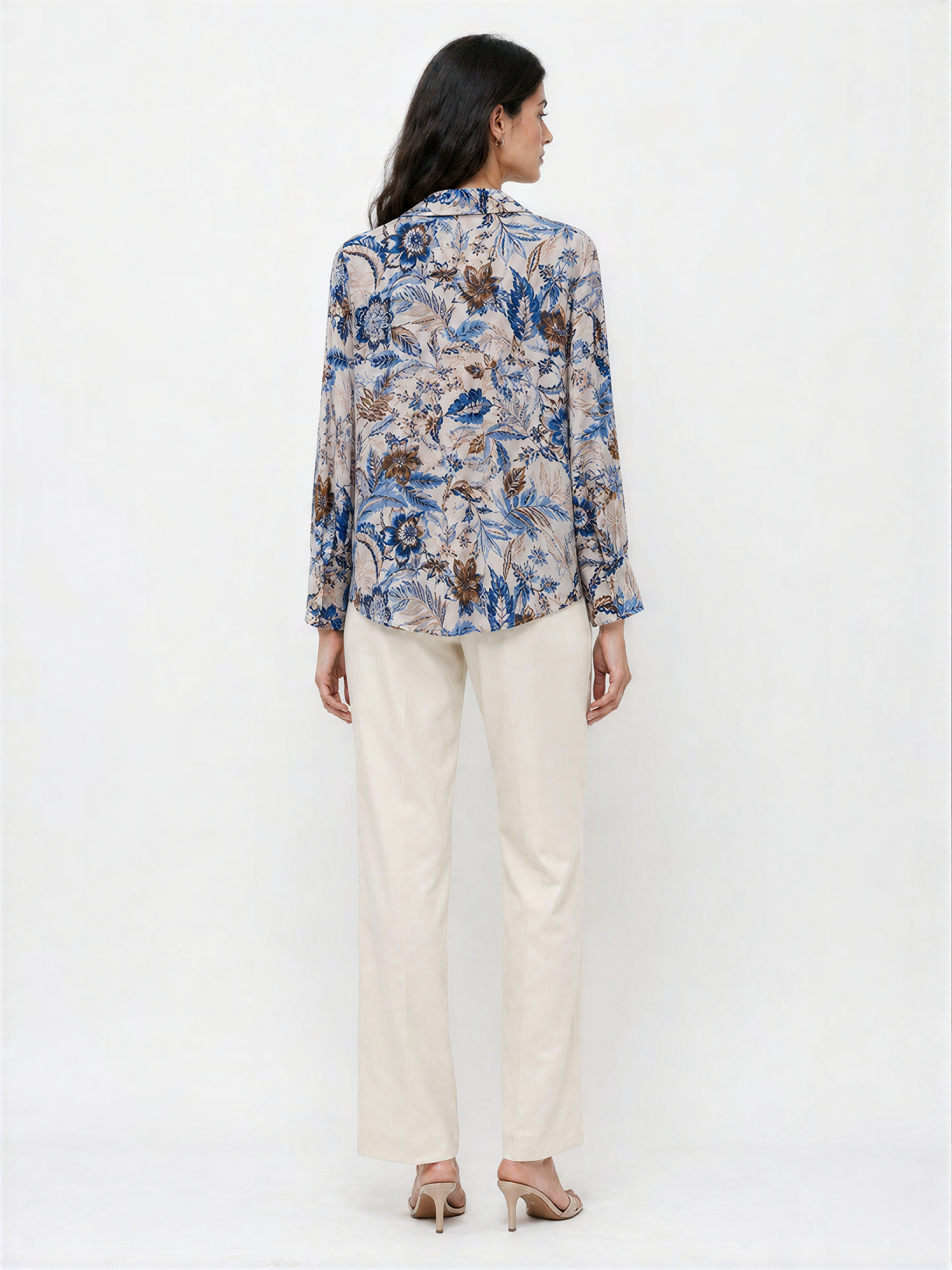 Claudia Botanical Print Women Shirt