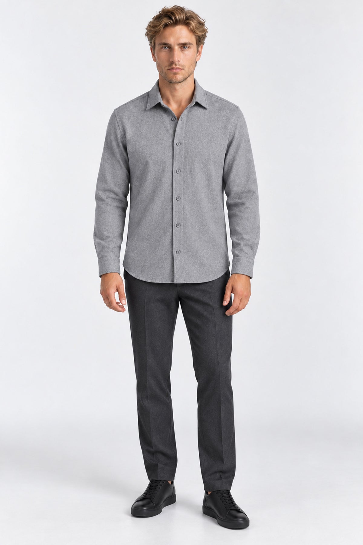 Pique Modern Executive Melange Shirt