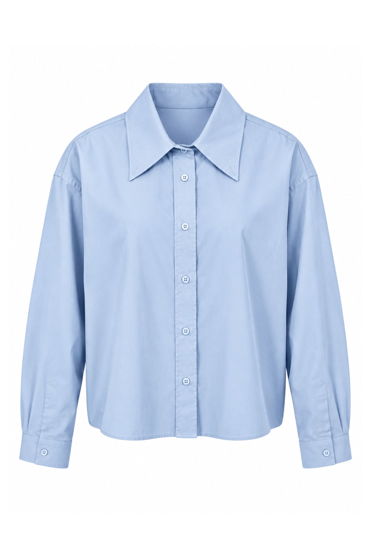 Sofia Cropped Long Sleeve Women Shirt