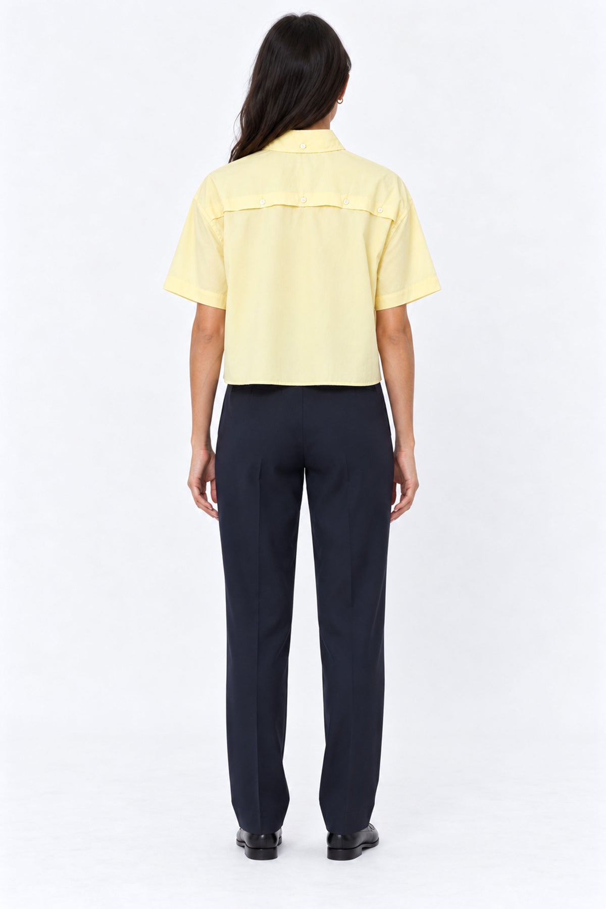 Alba Cropped Short Sleeve Women Shirt