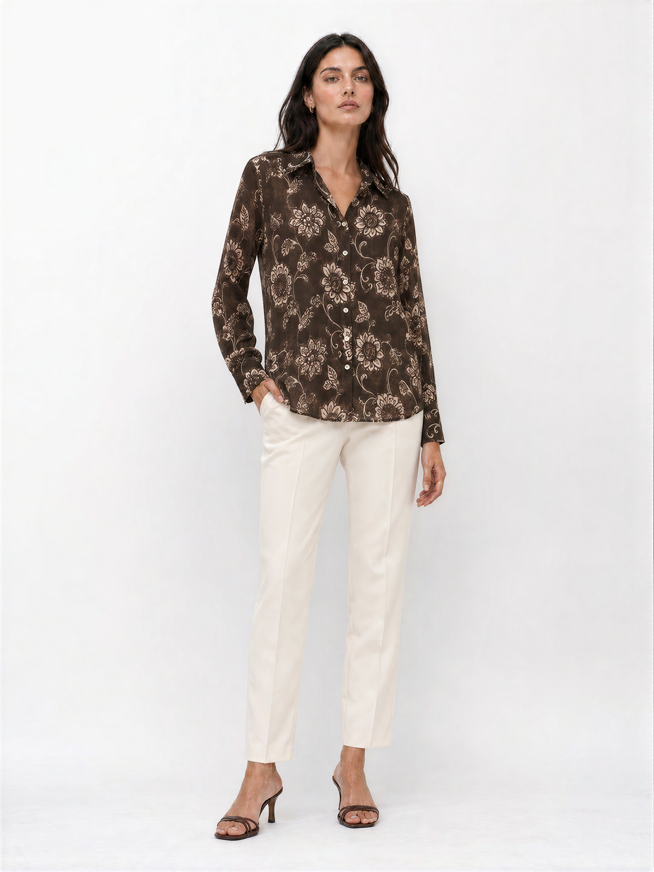 Sofia Floral Print Women Shirt