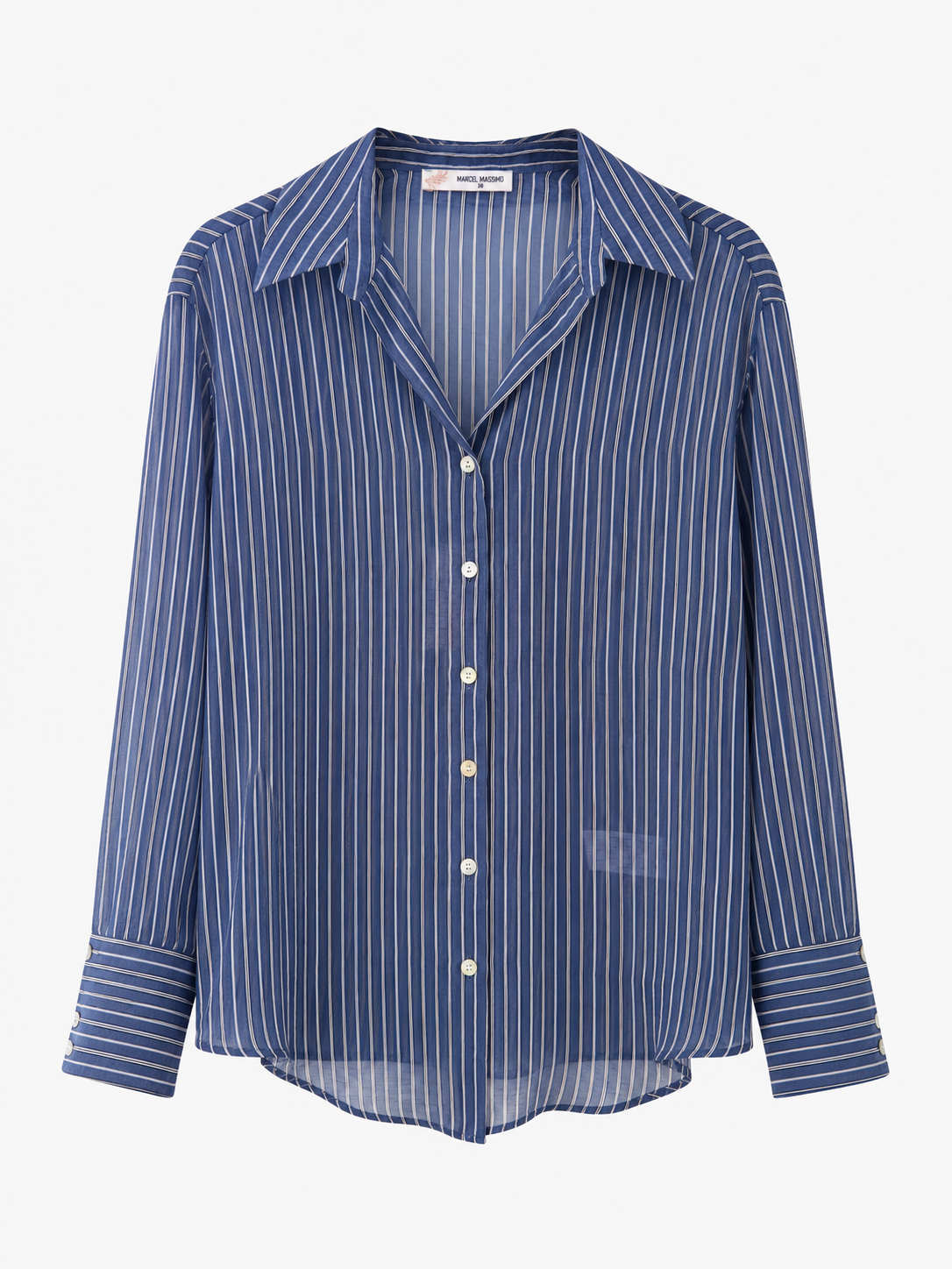 Alessia Pinstripe Button-Up Women Shirt