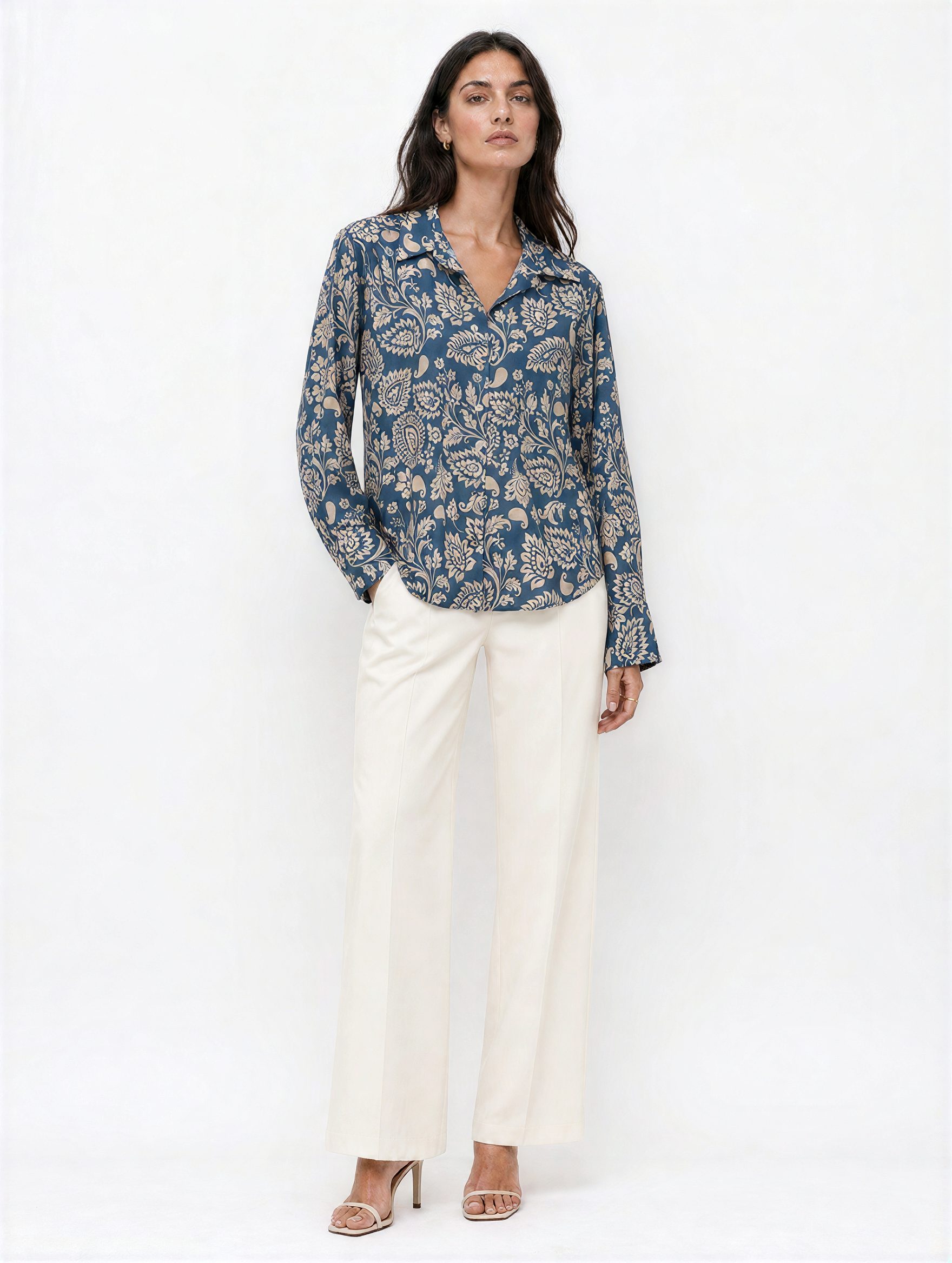Francesca Floral Print Women Shirt
