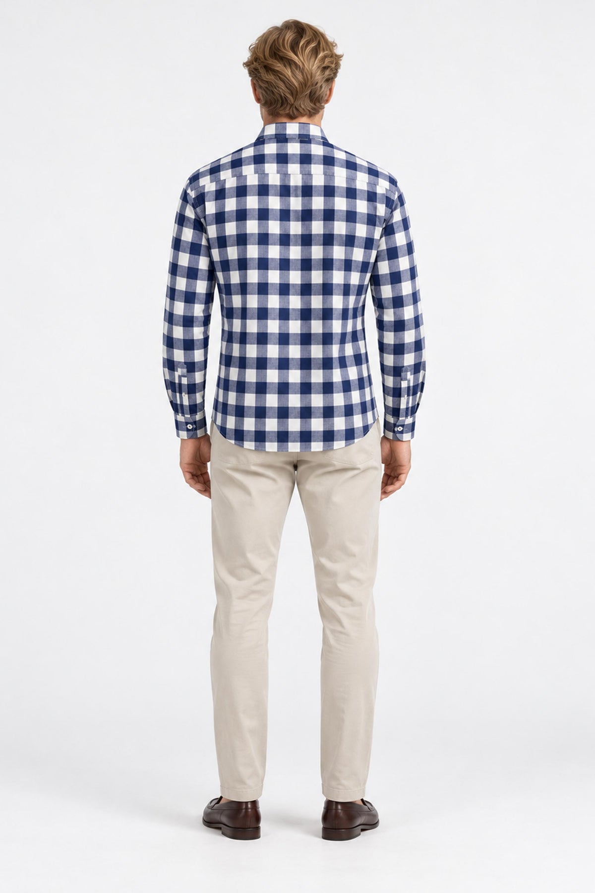 Felipe Checked Linen Button-Down Shirt