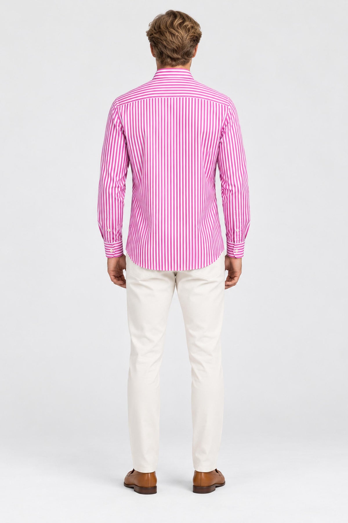 Gaspard Striped Long-Sleeve Cotton Shirt