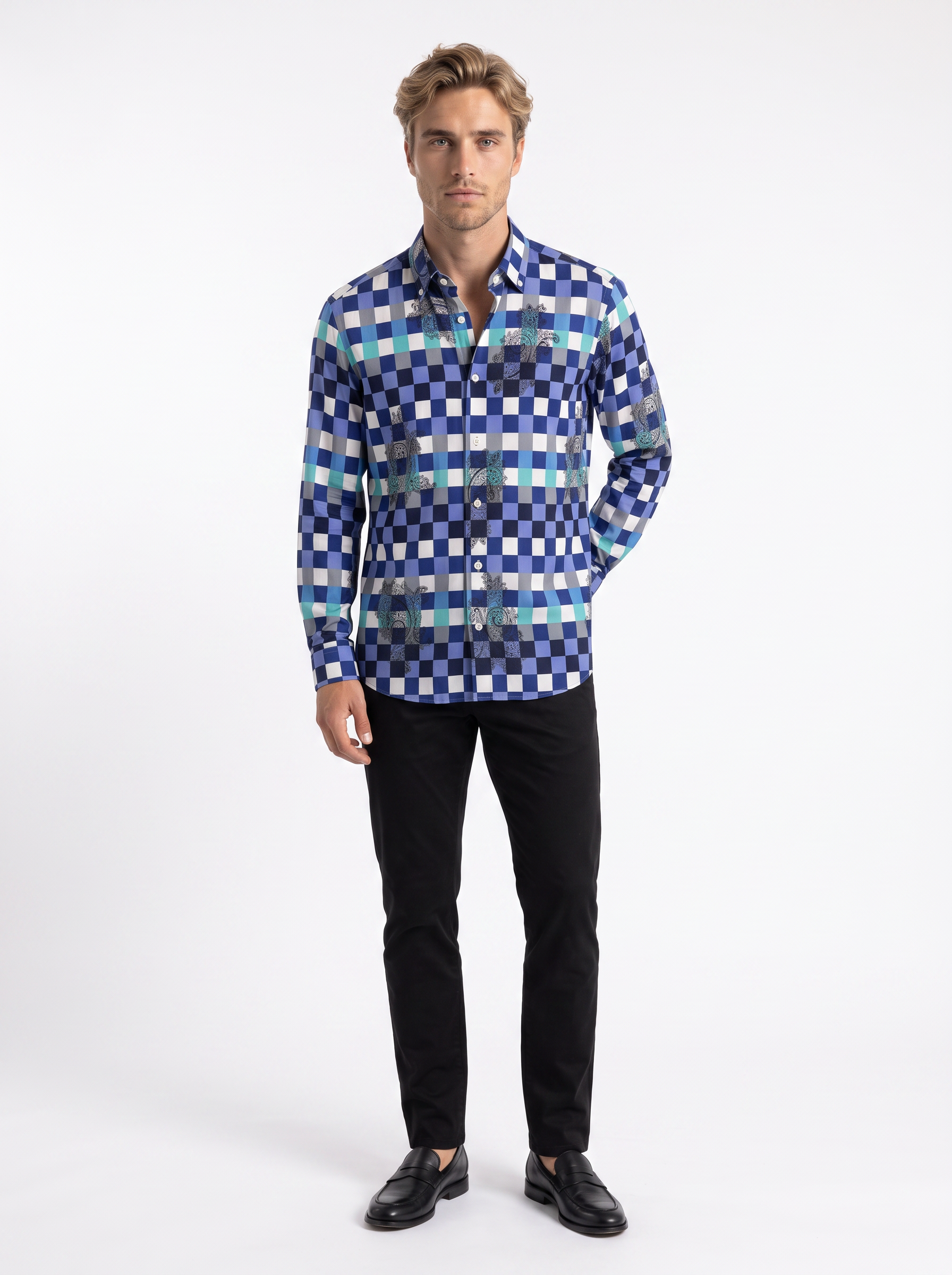 Riccardo Geometric Print Shirt