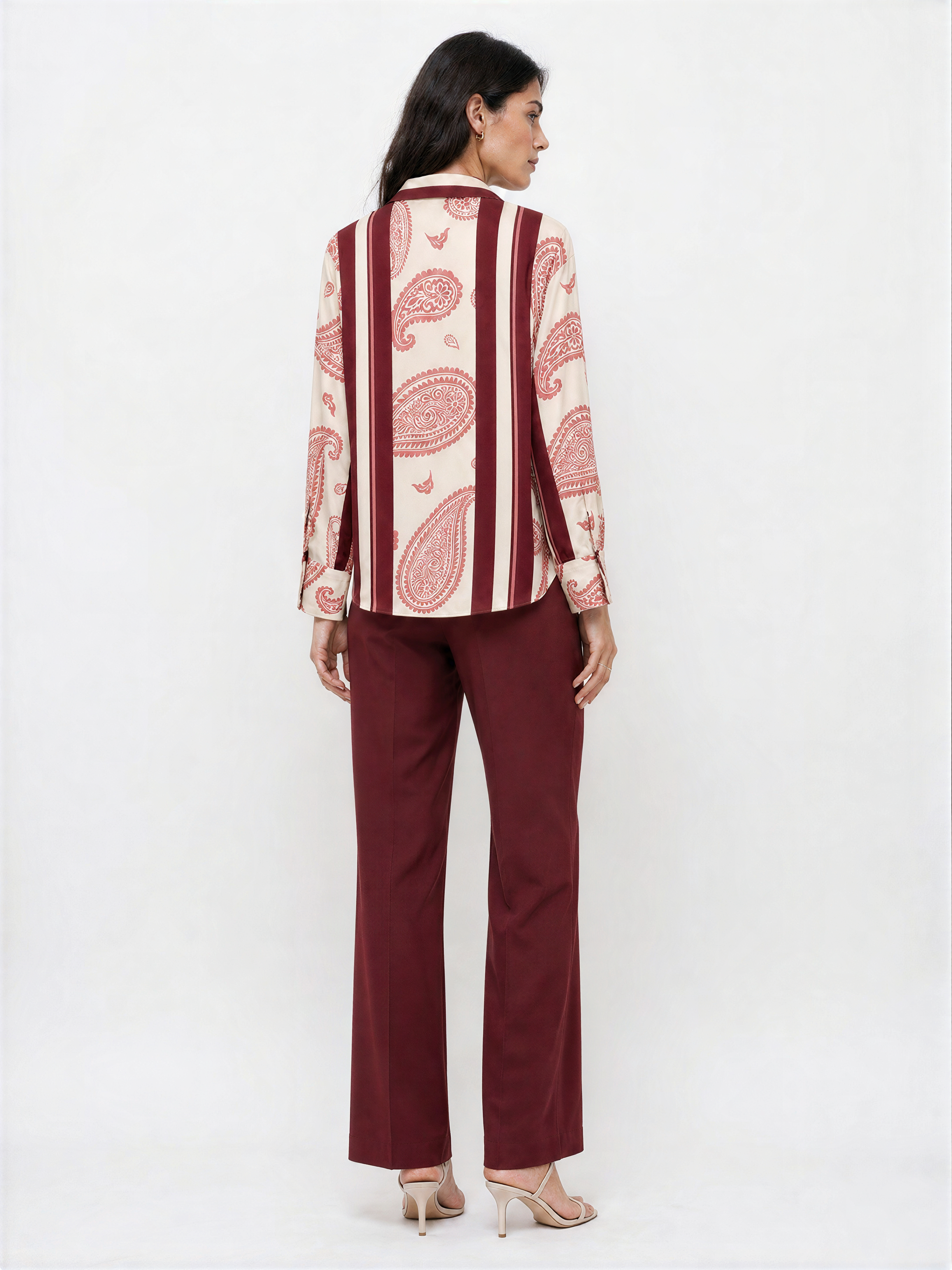 Aurora Paisley Print Women Shirt