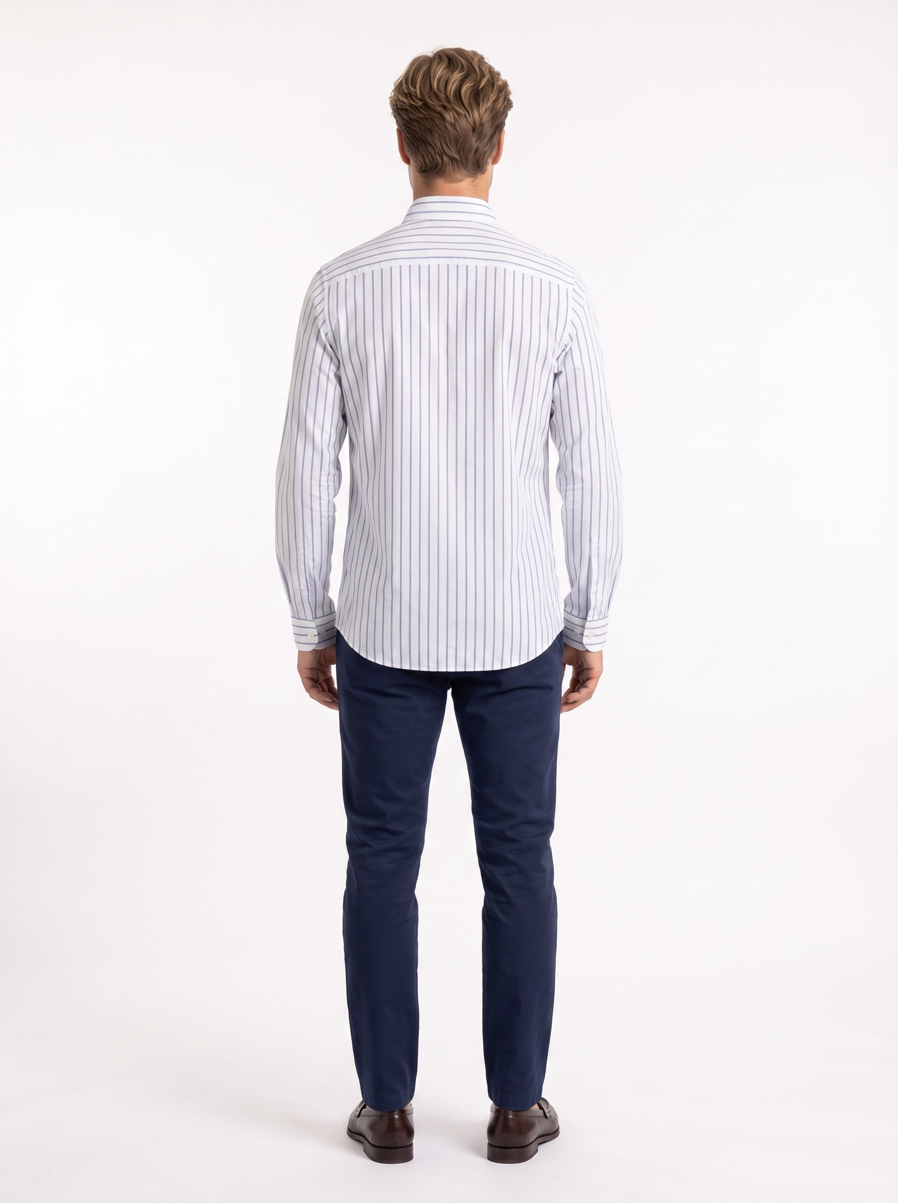 Massimo Fine Stripe Button-Up Shirt
