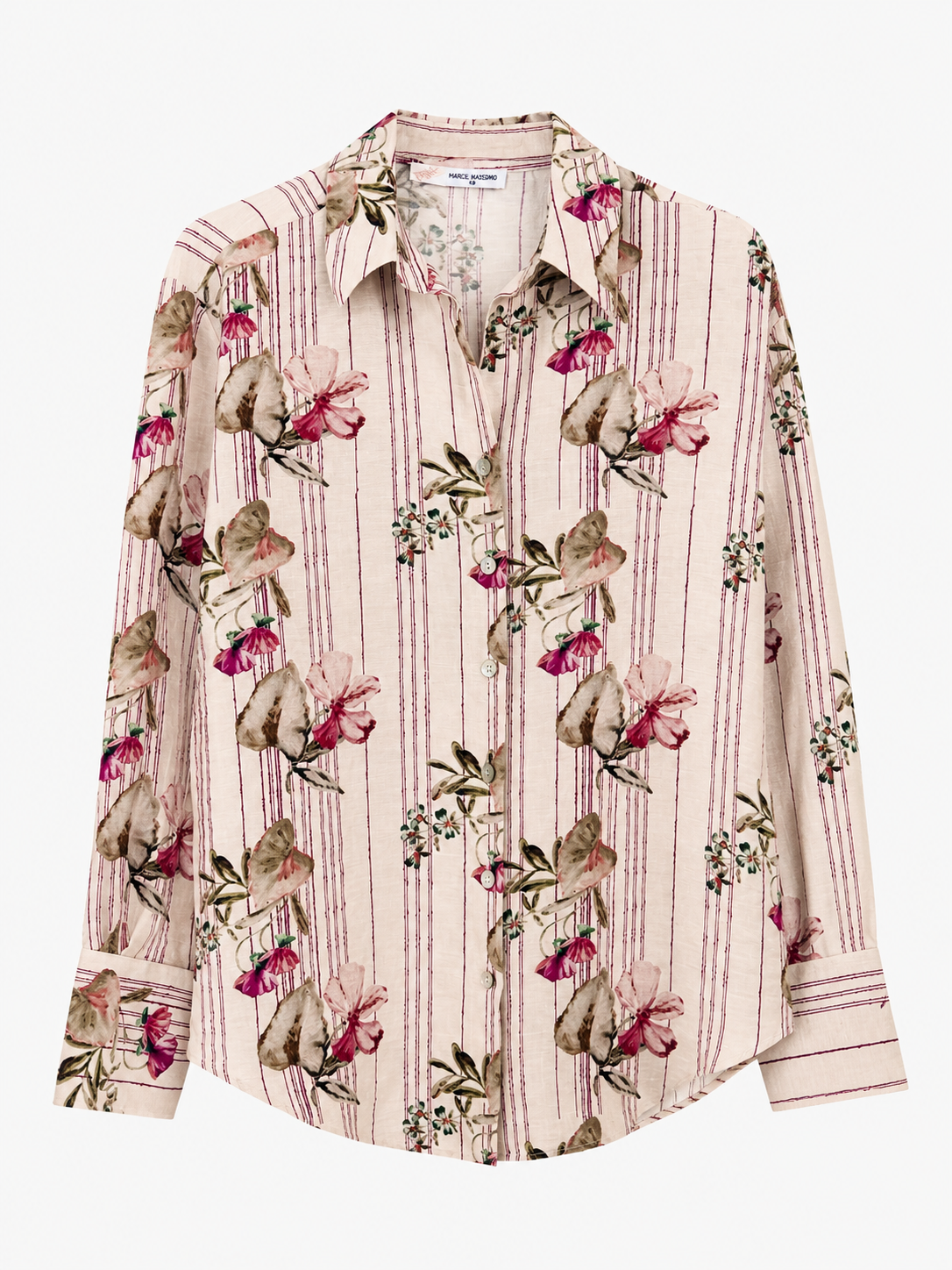 Beatrice Floral Print Button-Up Women Shirt