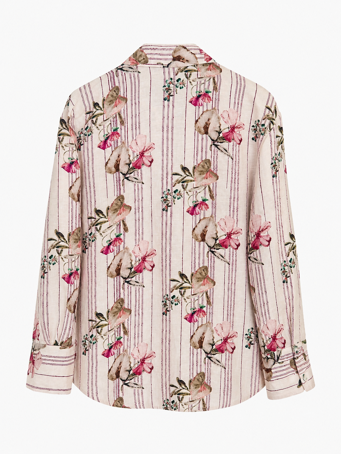 Beatrice Floral Print Button-Up Women Shirt