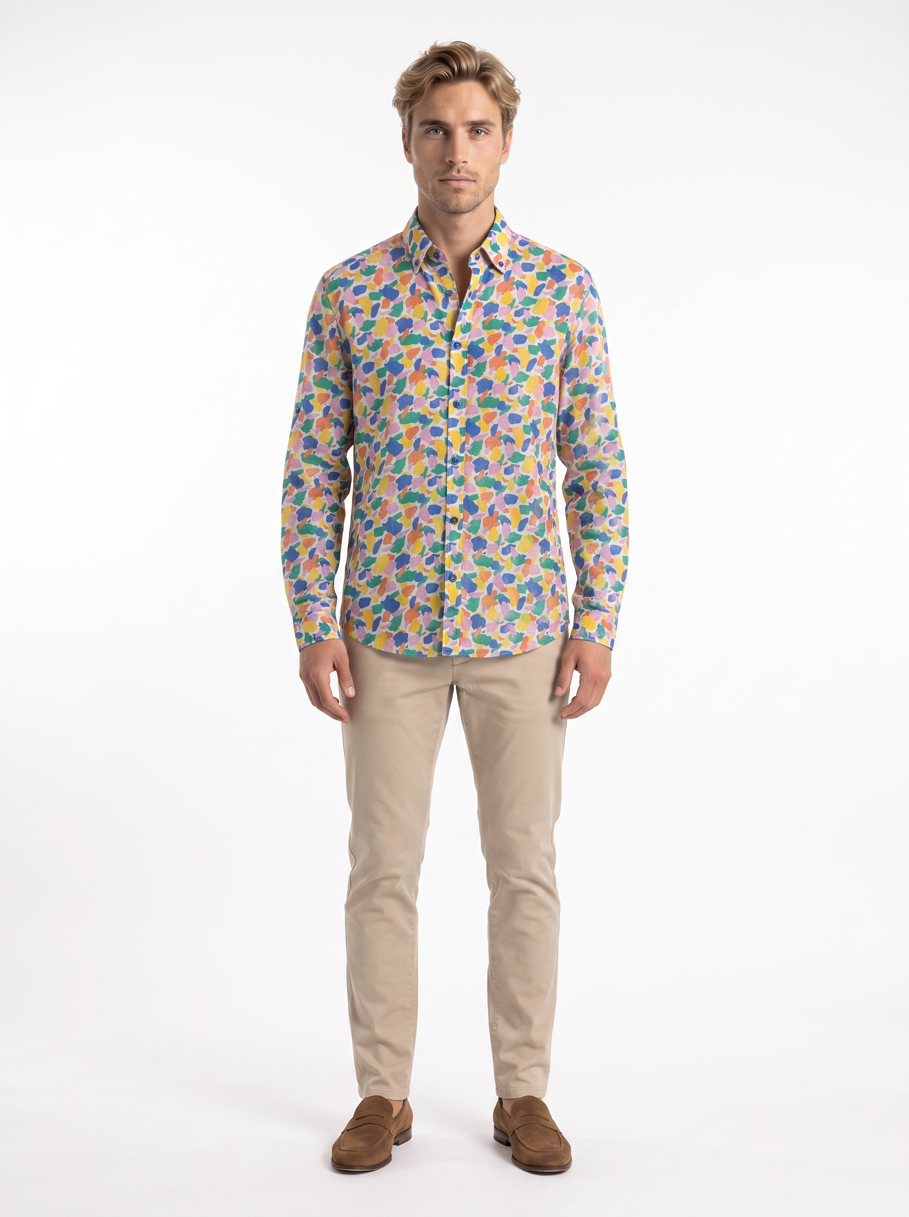 Umberto Abstract Print Shirt