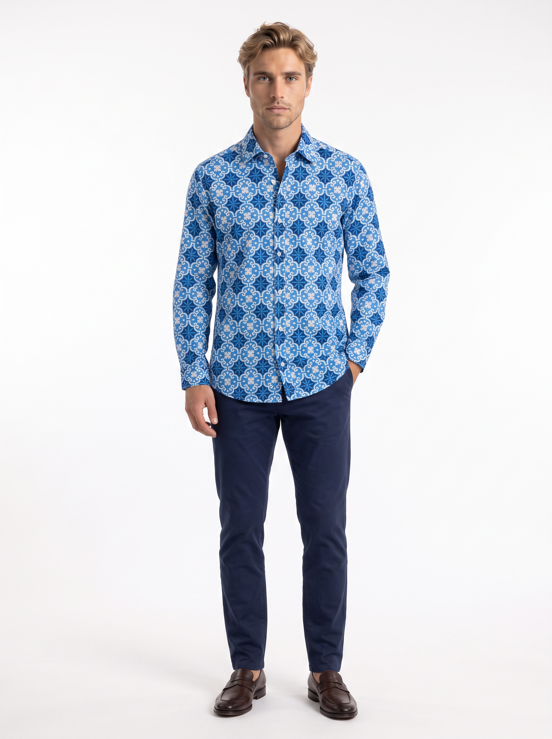 Renato Diamond Print Shirt