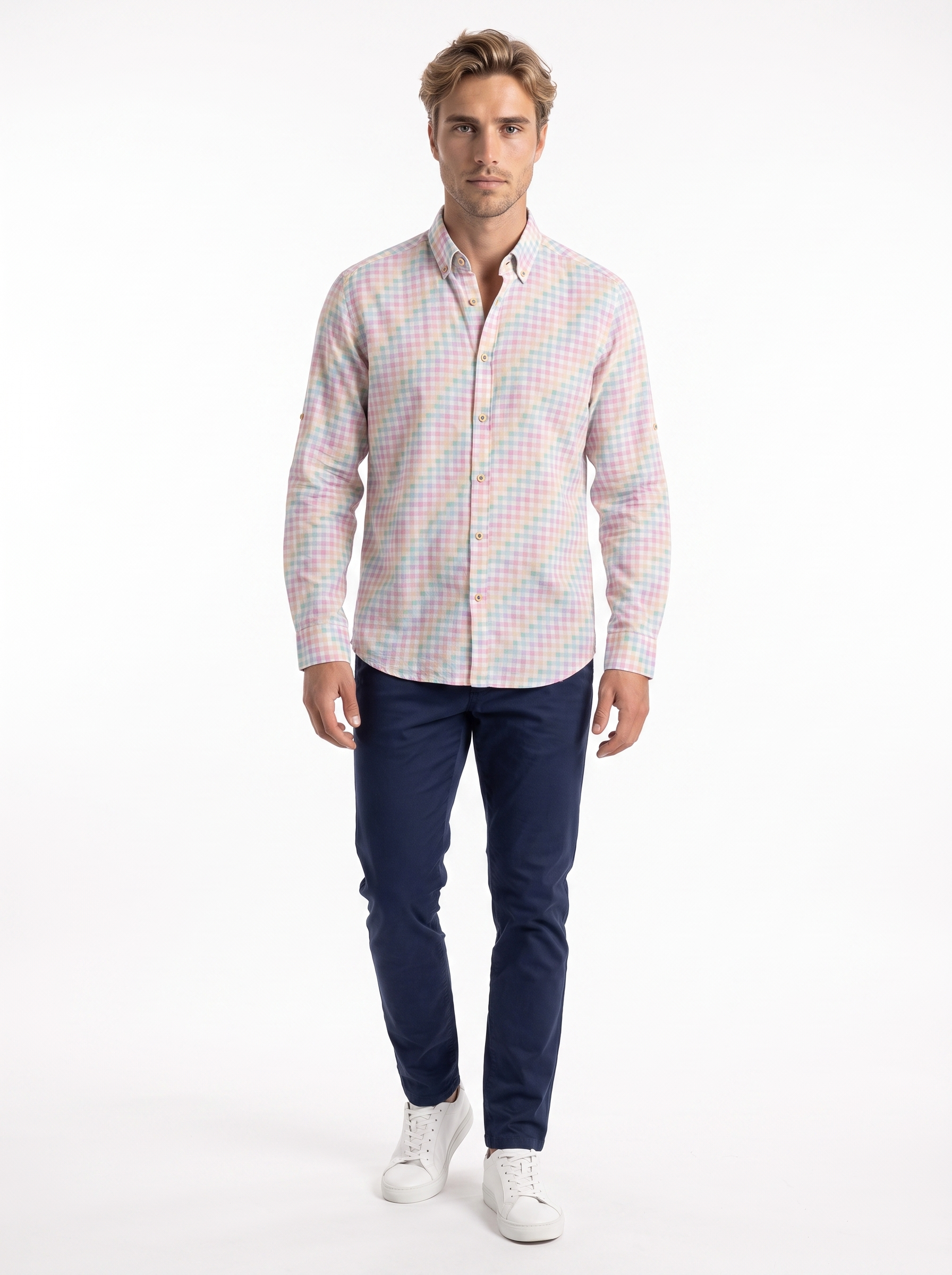 Gianluca Fine Stripe Button-Up Shirt