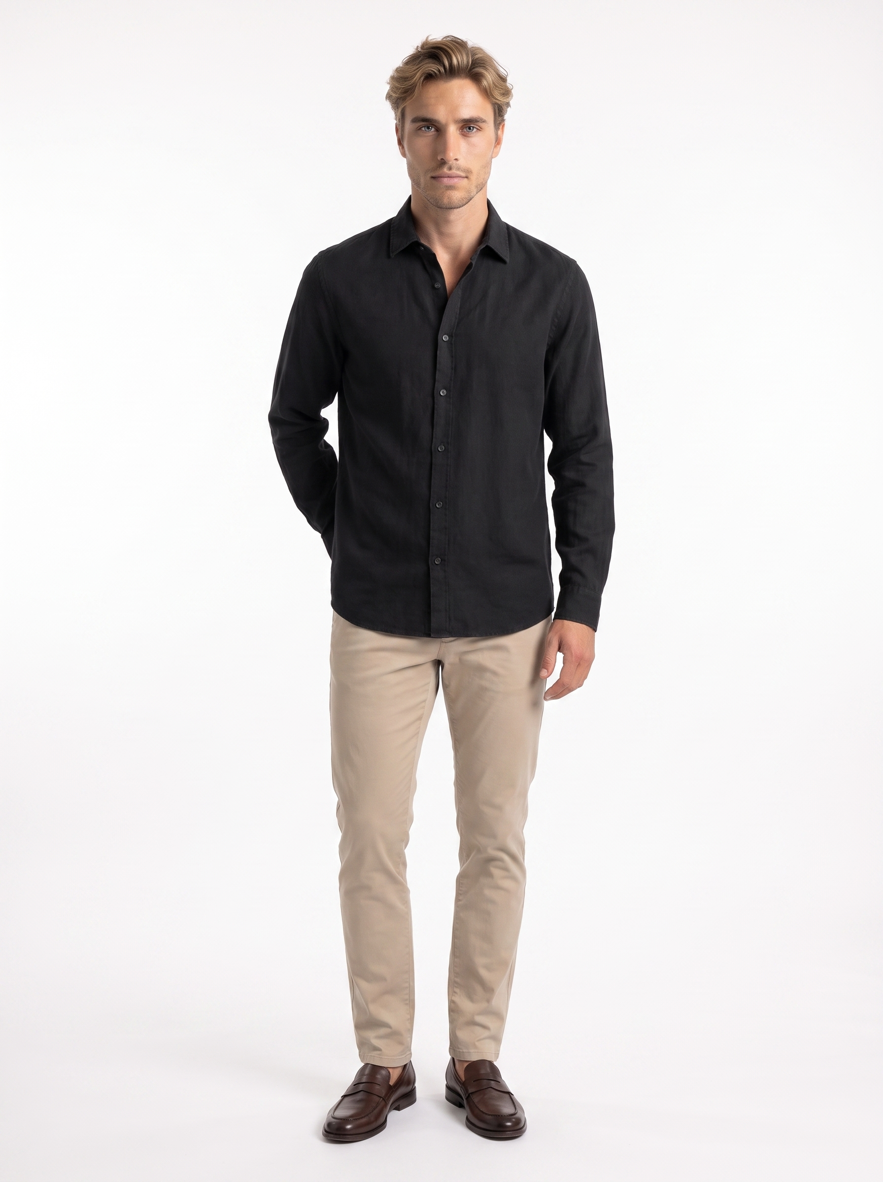 Andrea Classic Button-Up Shirt