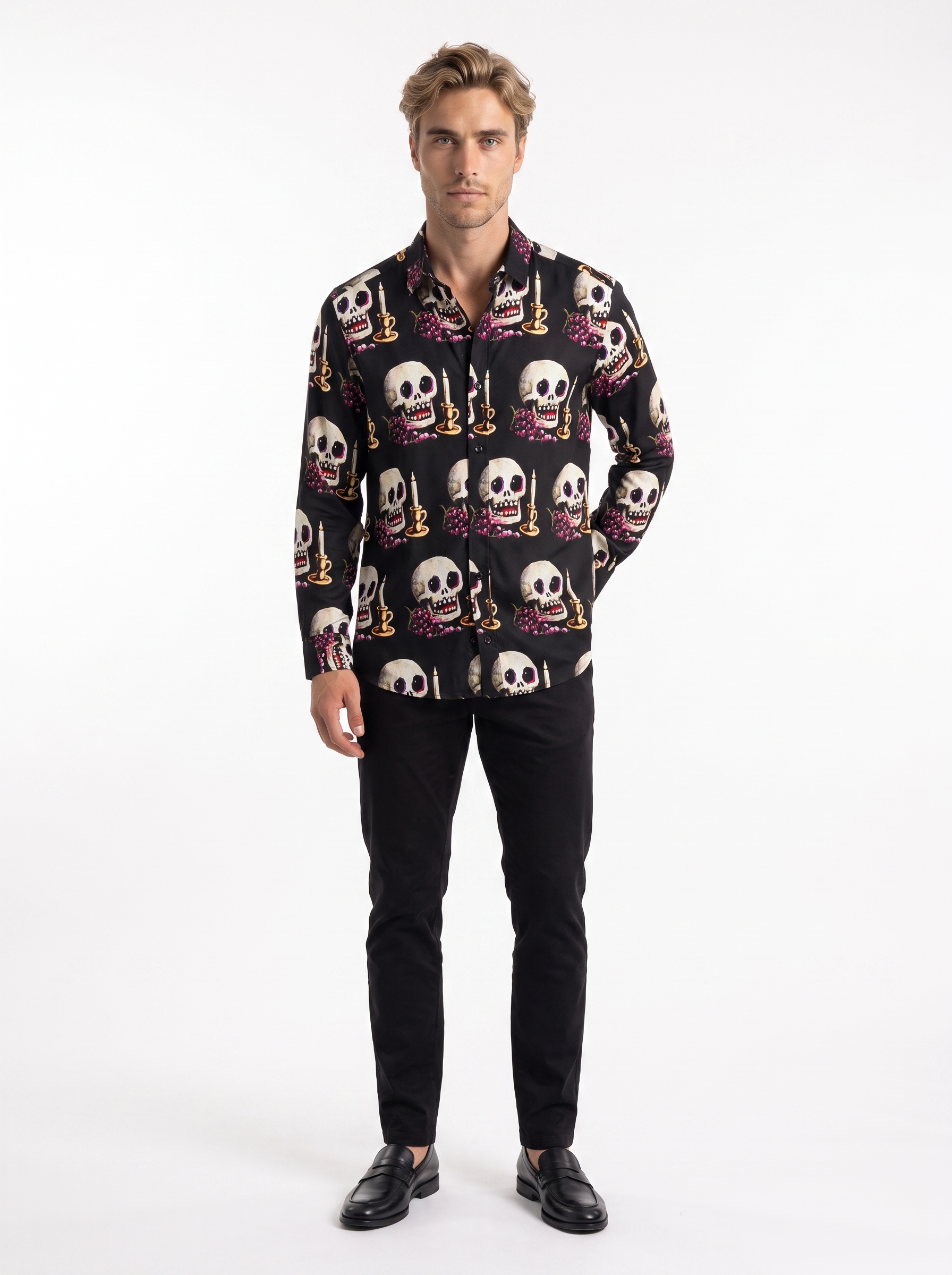 Flavio Skull Print Shirt