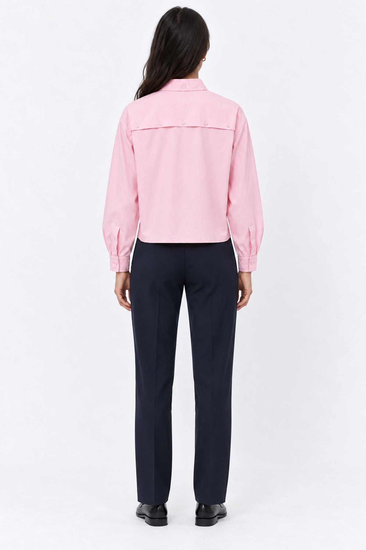 Sofia Cropped Long Sleeve Women Shirt