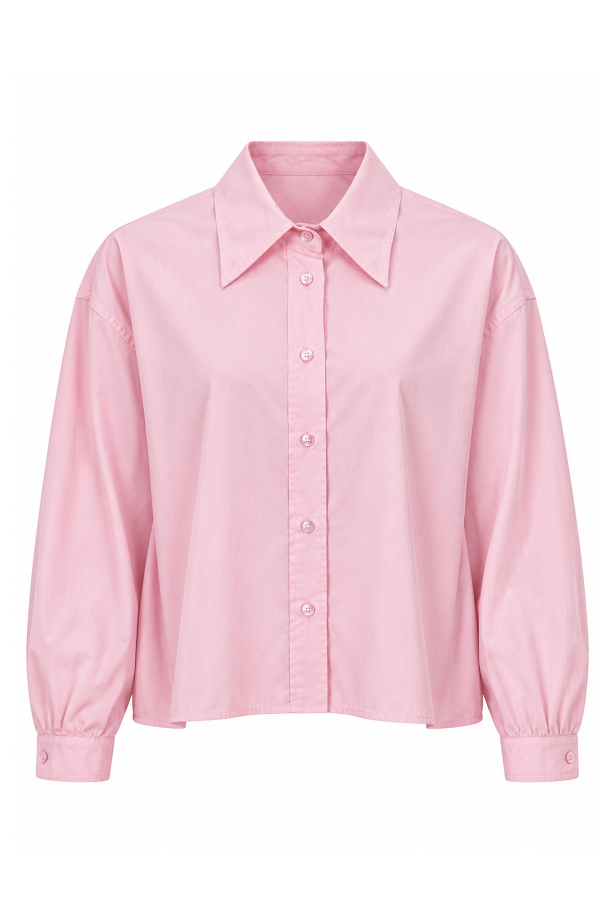 Sofia Cropped Long Sleeve Women Shirt