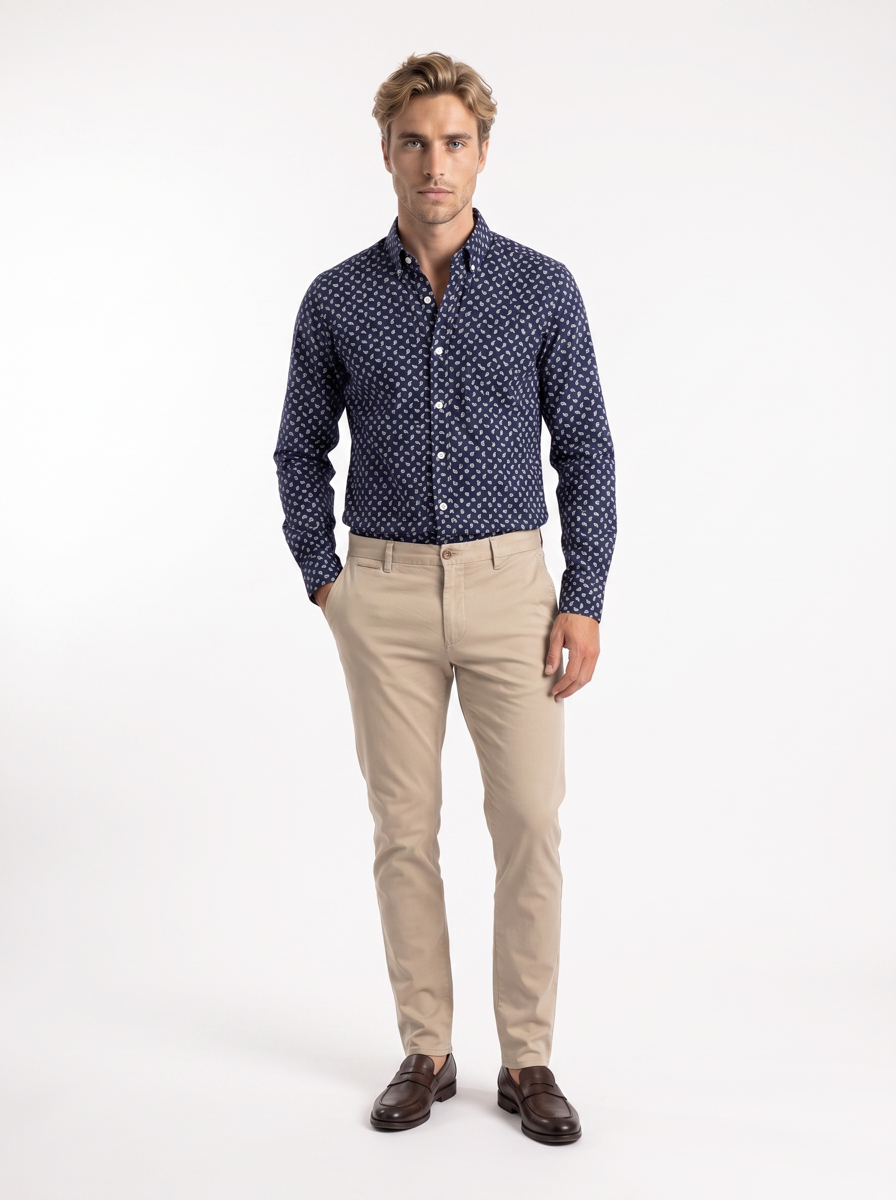 Tiziano Patterned Button-Up Shirt