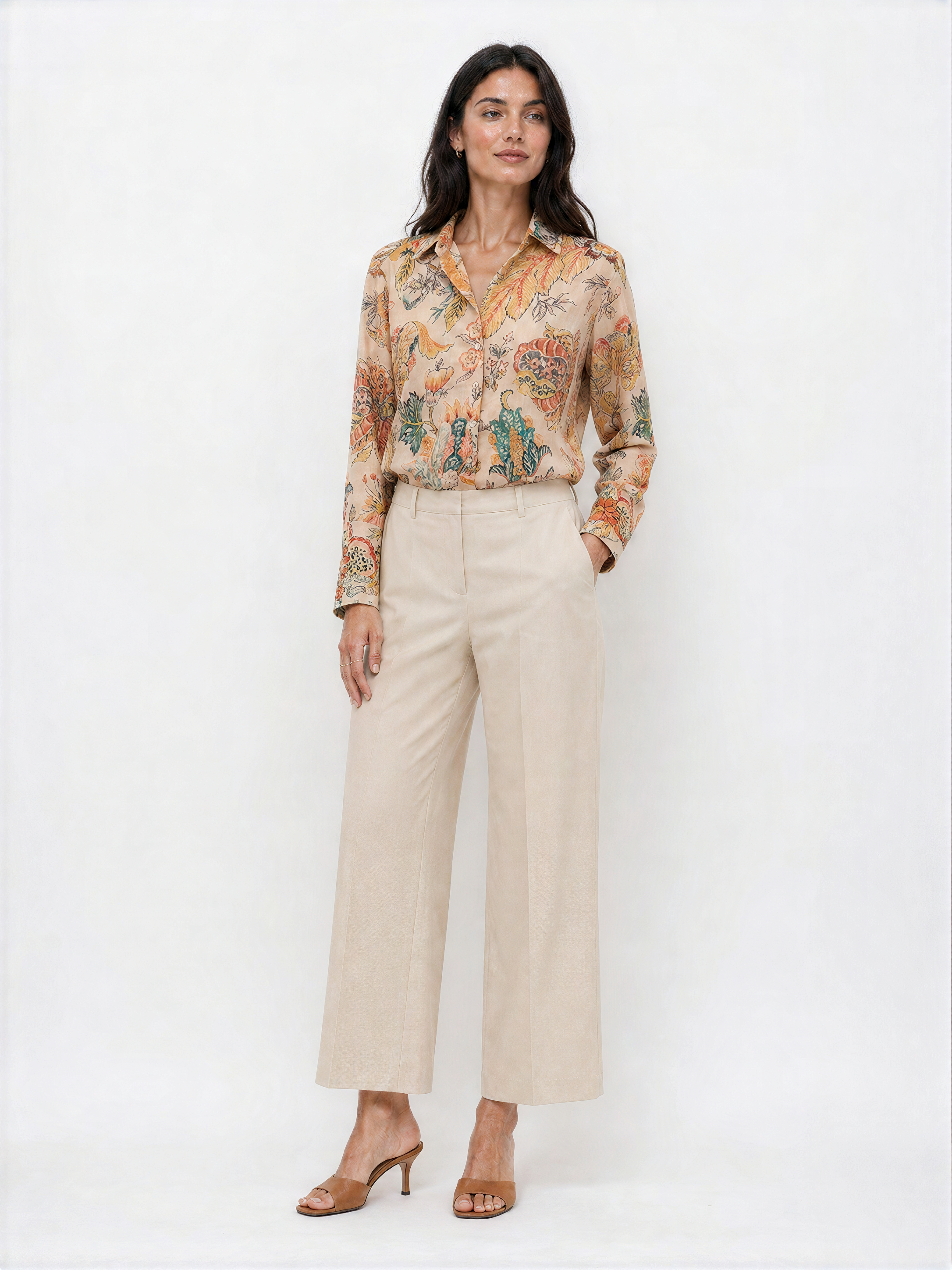 Giada Botanical Print Women Shirt