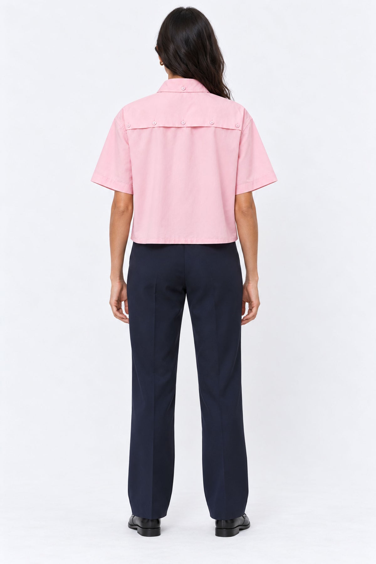 Alba Cropped Short Sleeve Women Shirt