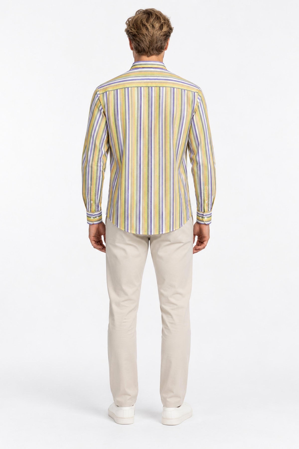 Henri Multi-Stripe Cotton Shirt