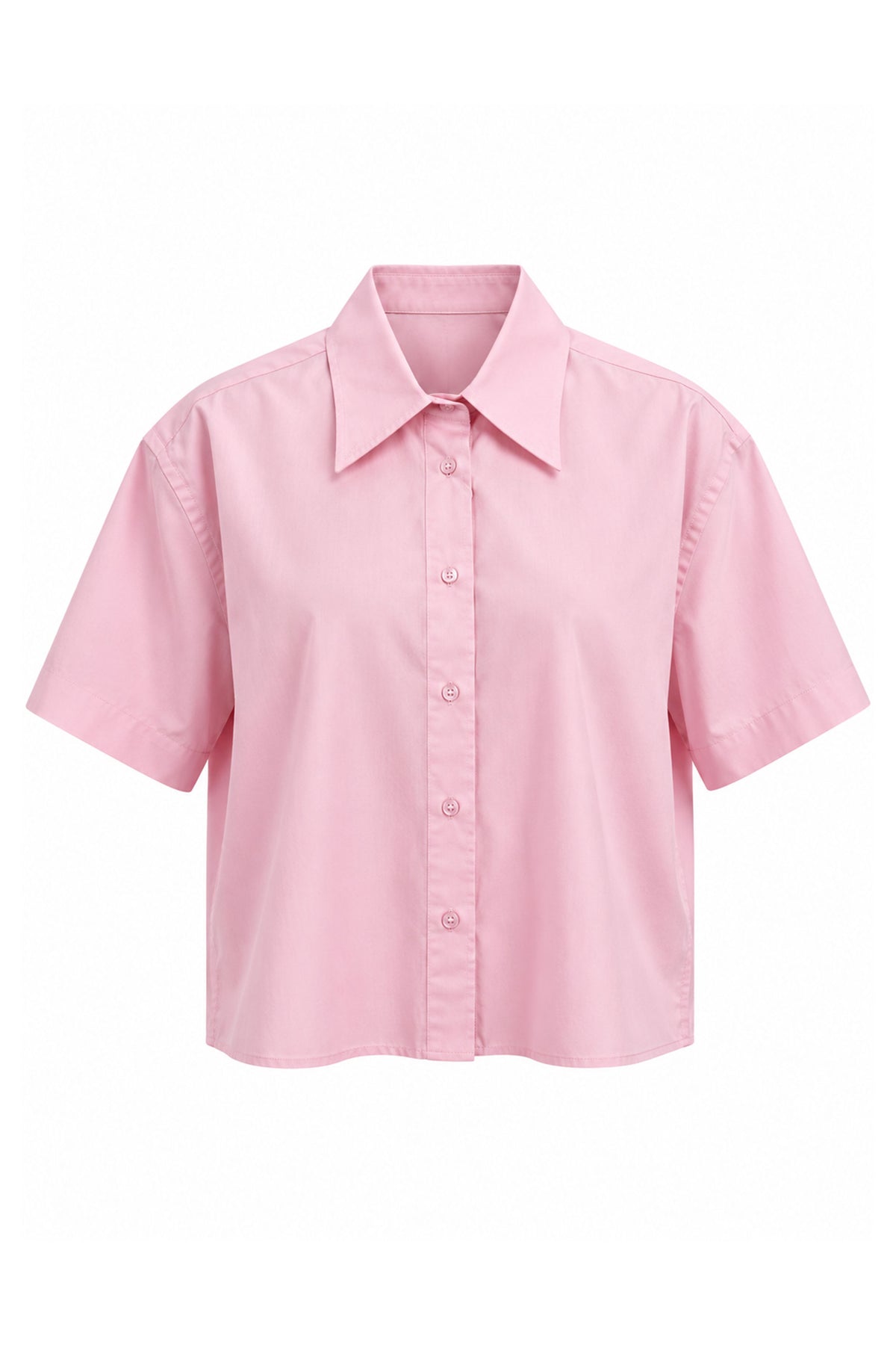 Alba Cropped Short Sleeve Women Shirt