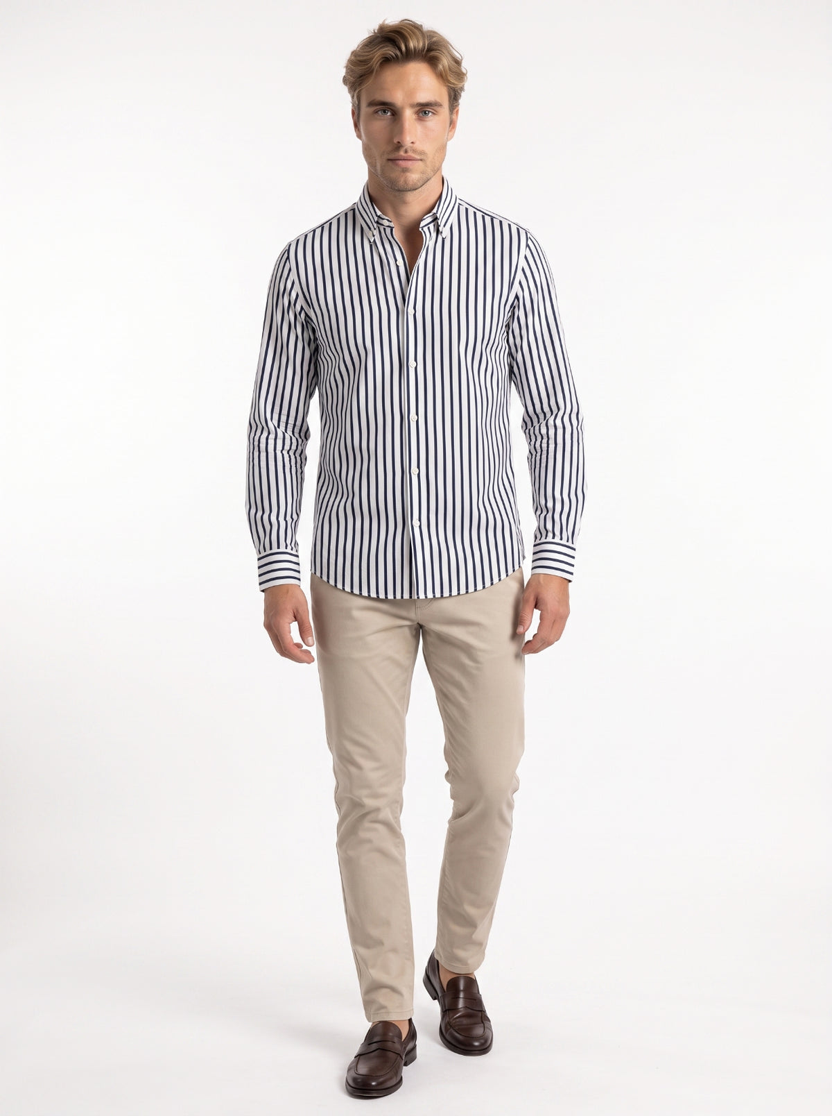Tardelli Pinstripe Long Sleeve Shirt