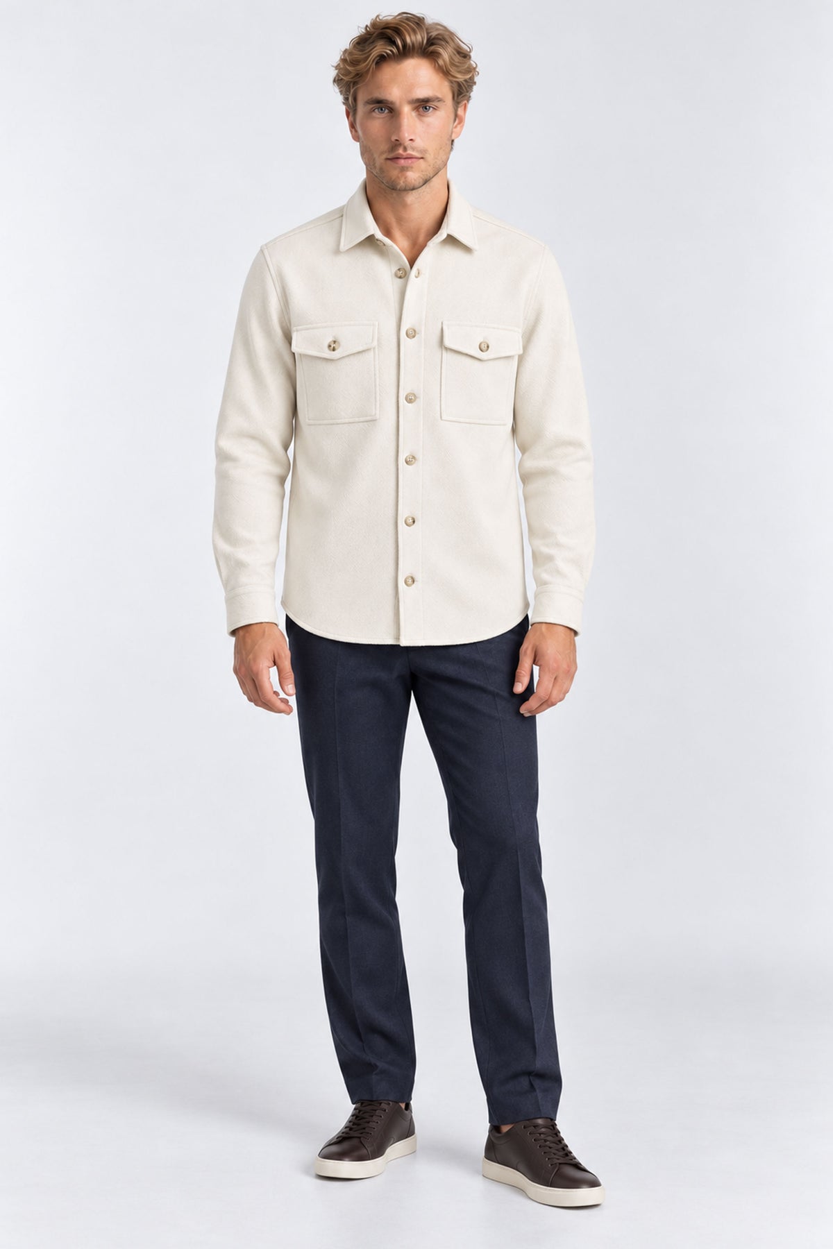 Ribas Button-Front Jacket With Pockets