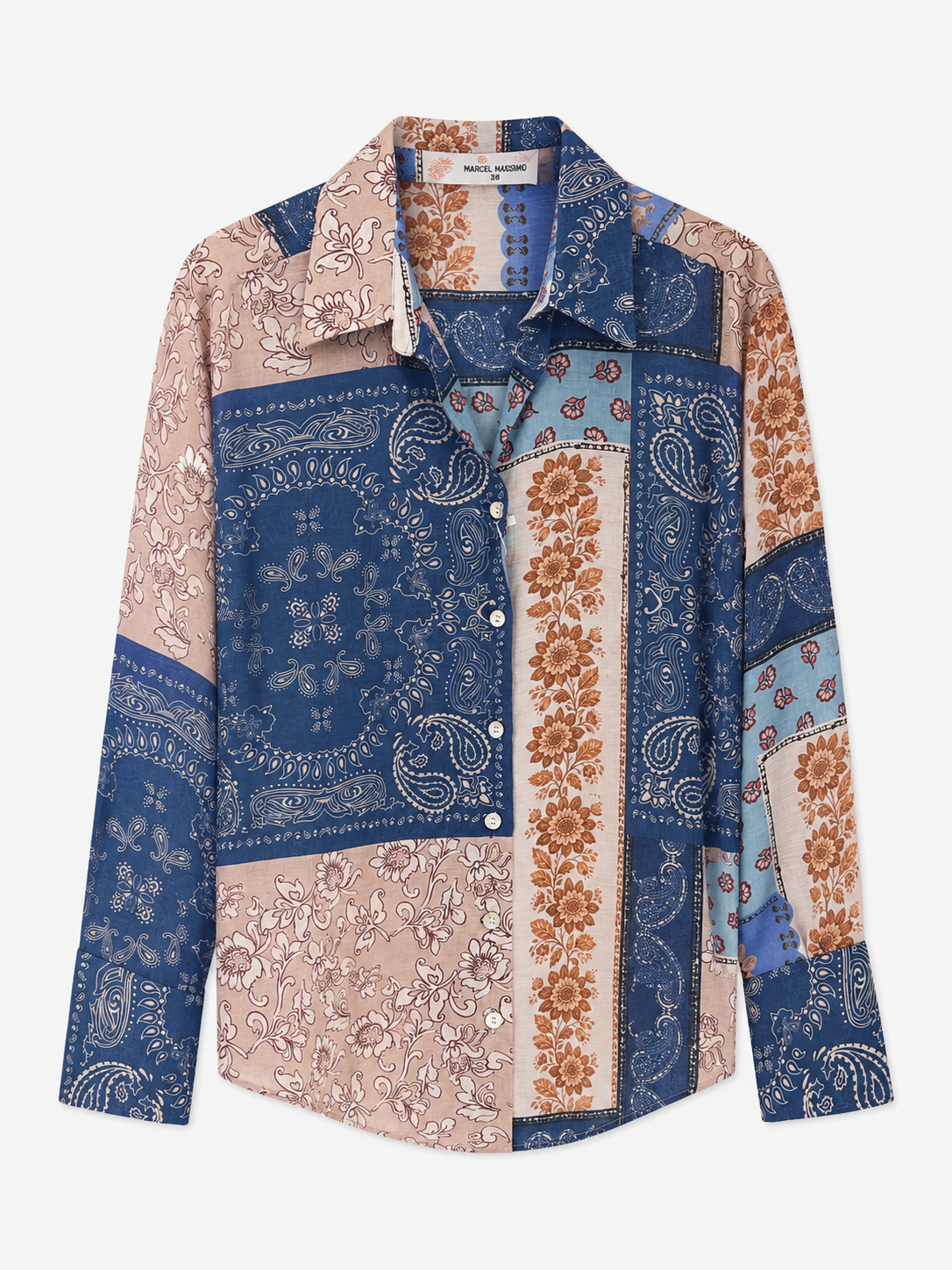 Camilla Patchwork Print Women Shirt