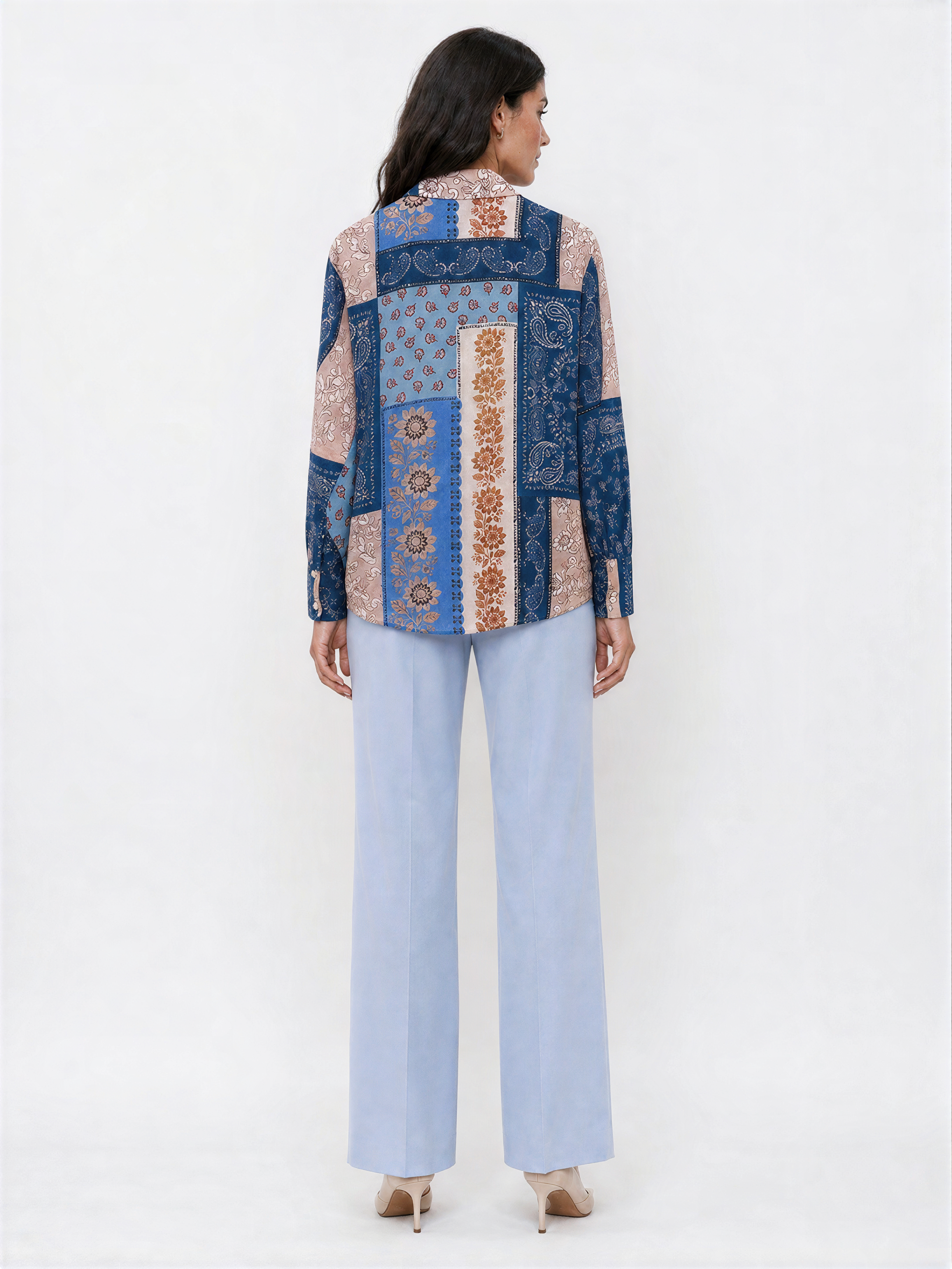 Camilla Patchwork Print Women Shirt