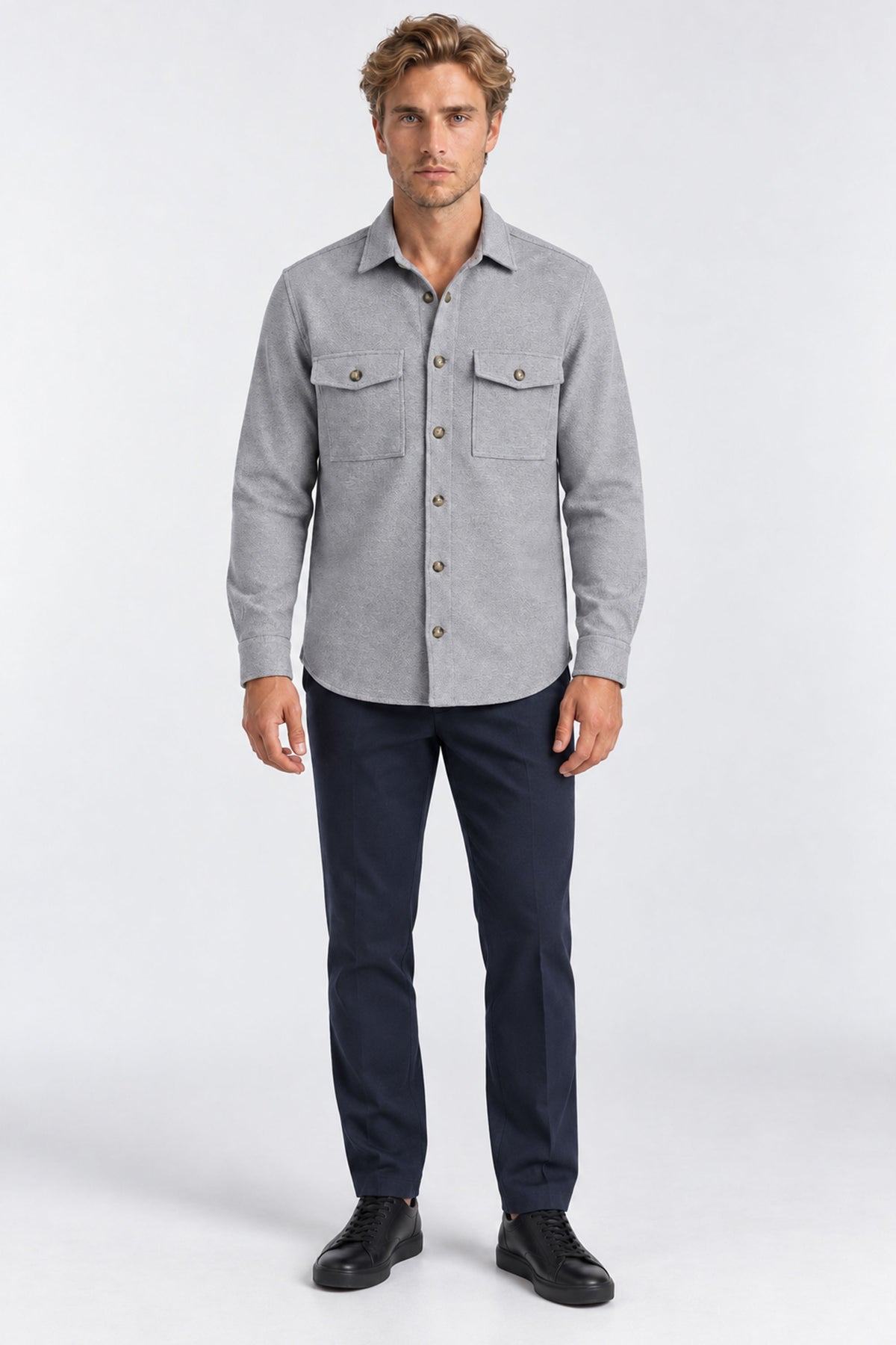 Ribas Button-Front Jacket With Pockets